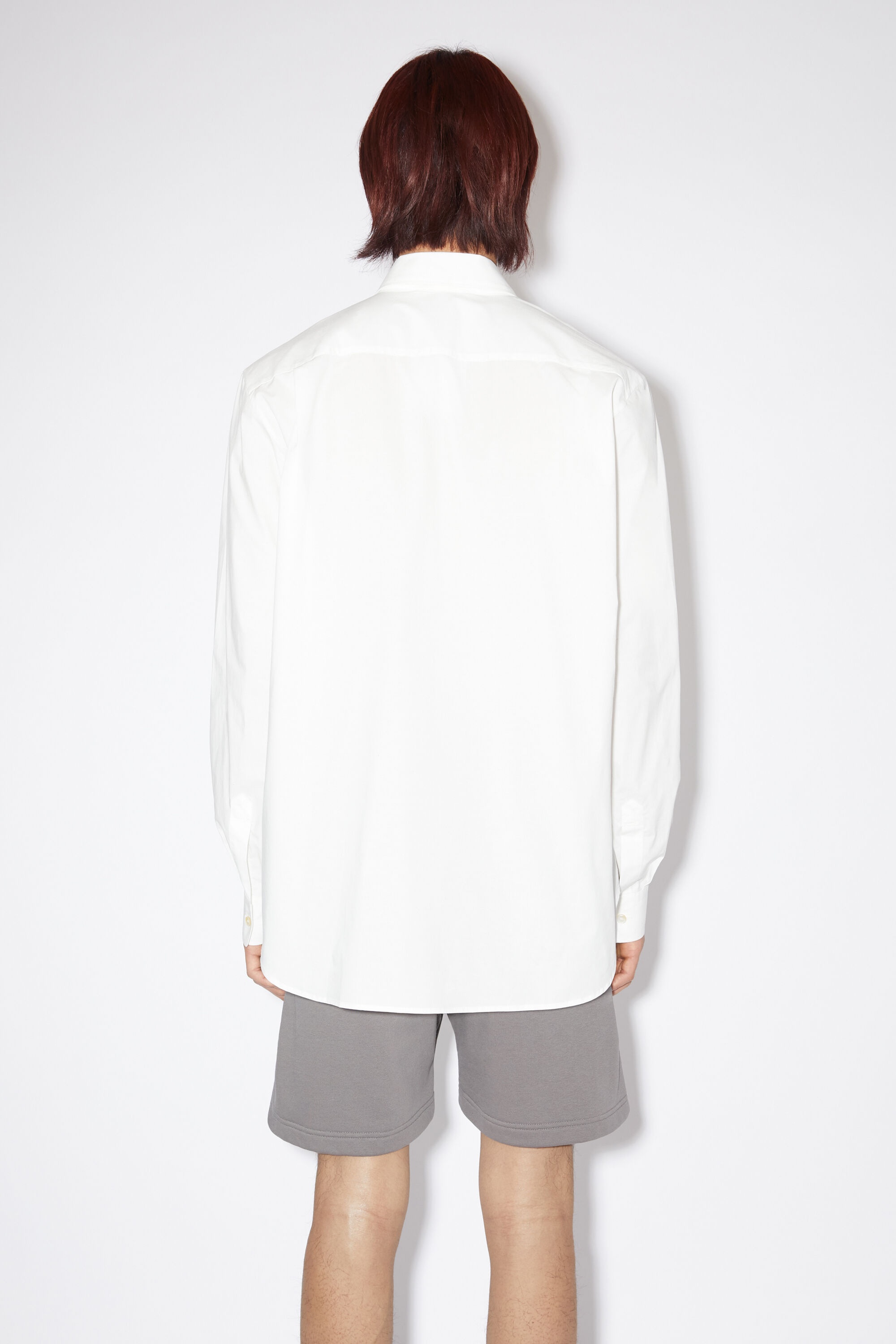 Button-up shirt - White - 3