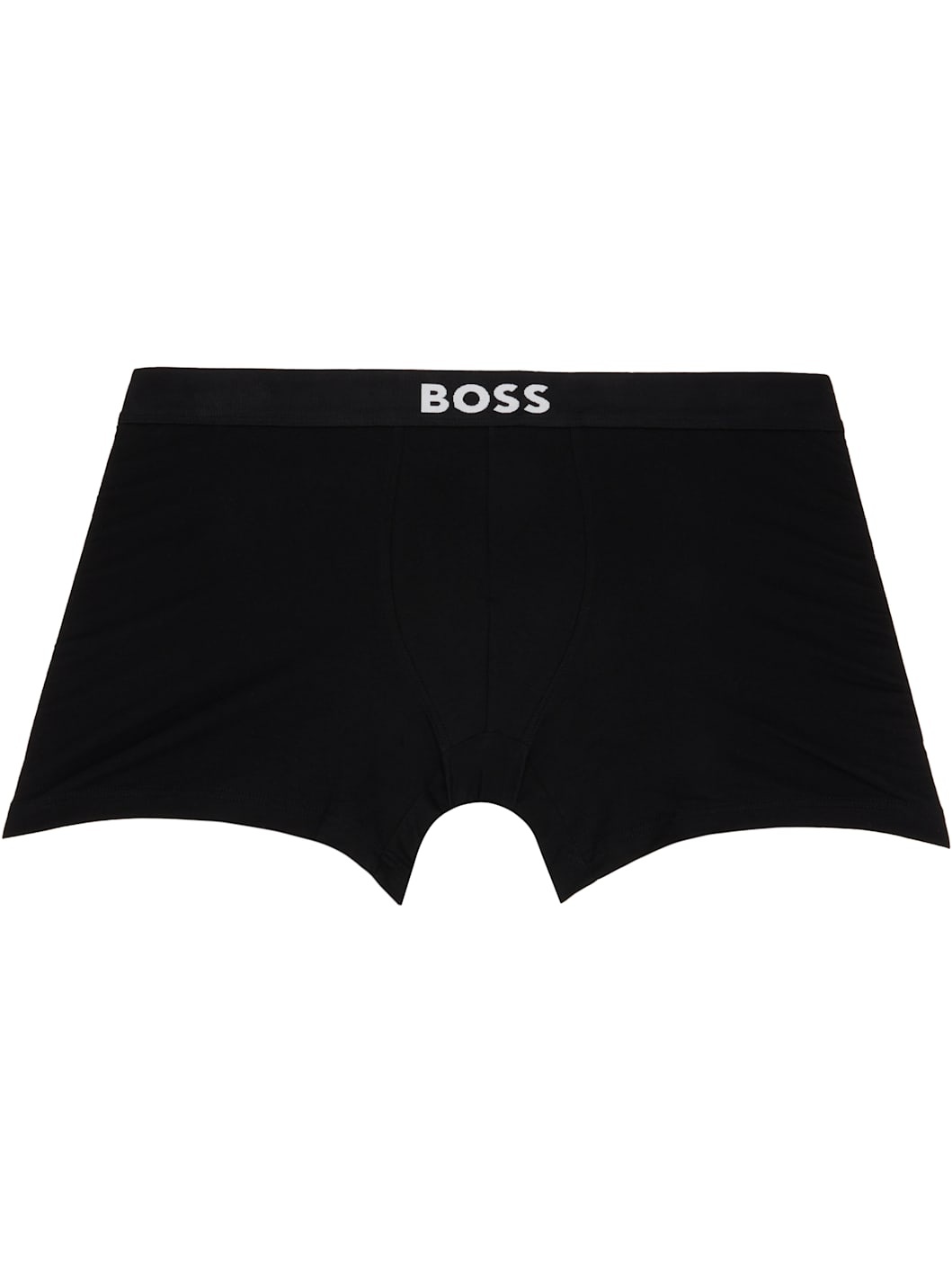 Three-Pack White & Black Logo-Waistband Boxer Briefs - 6