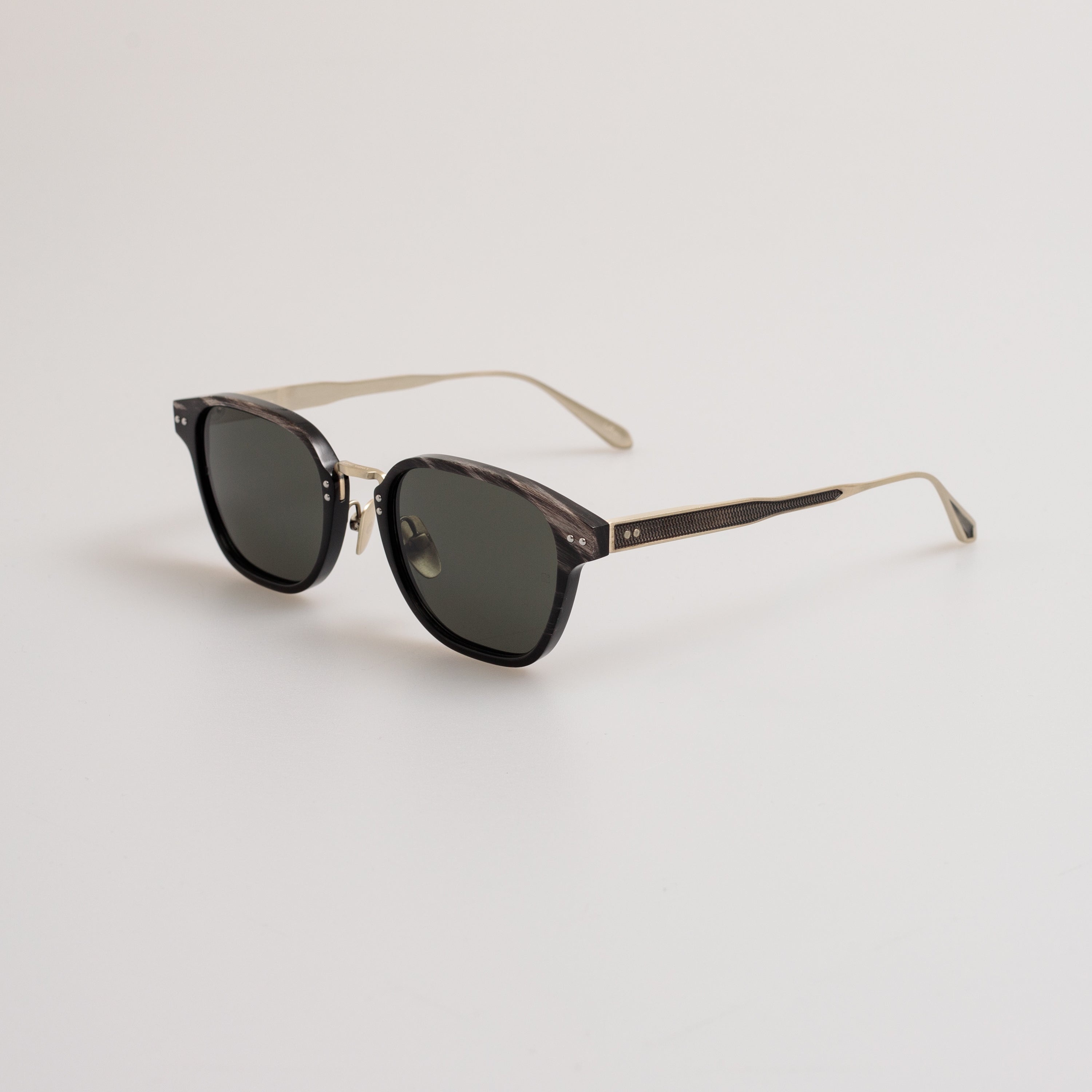Jeffrey Sunglasses in Buffalo Horn and 925 Sterling Silver - 4