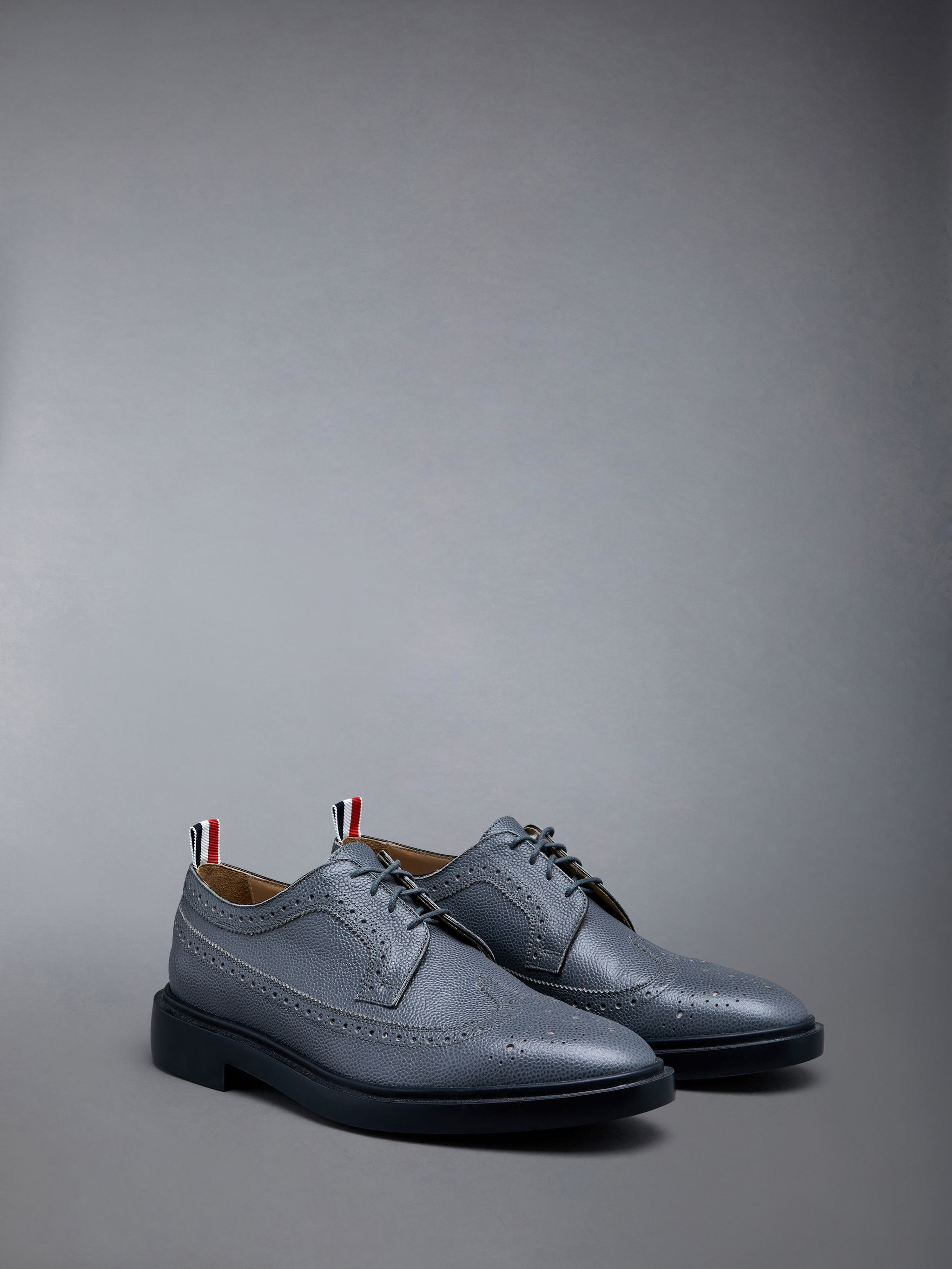 Pebble Grain Leather Longwing Brogue - 2