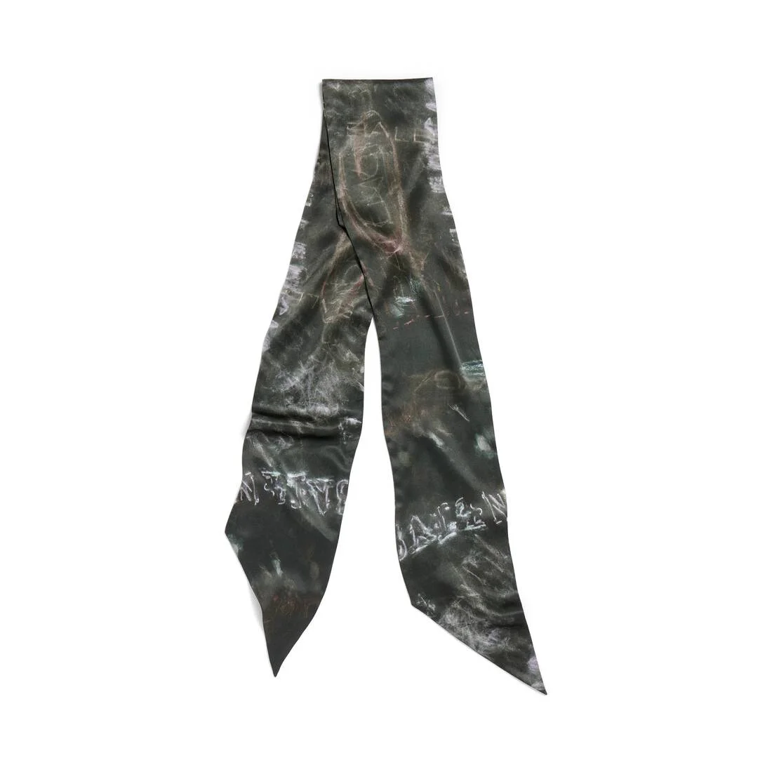 Women's Washed Crayon Scarf in Washed Black - 1