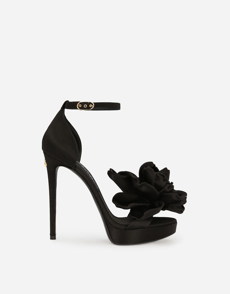 Satin platform sandals - 1