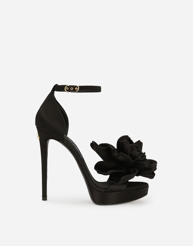 Satin platform sandals 1