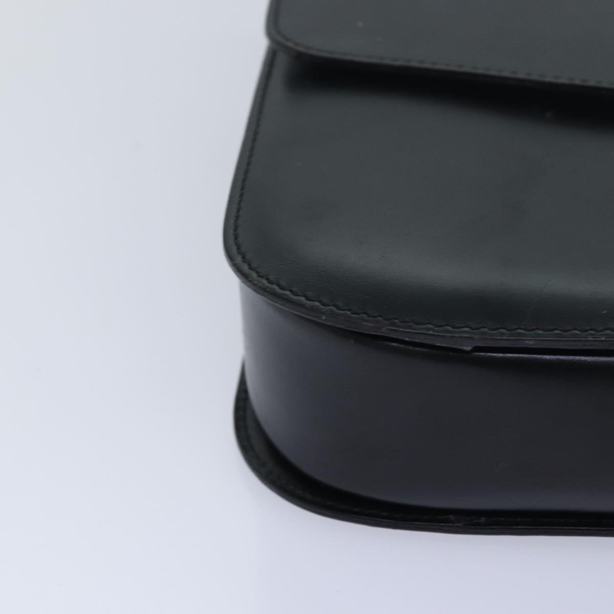 CELINE Circle Hand Bag Leather Black - 15