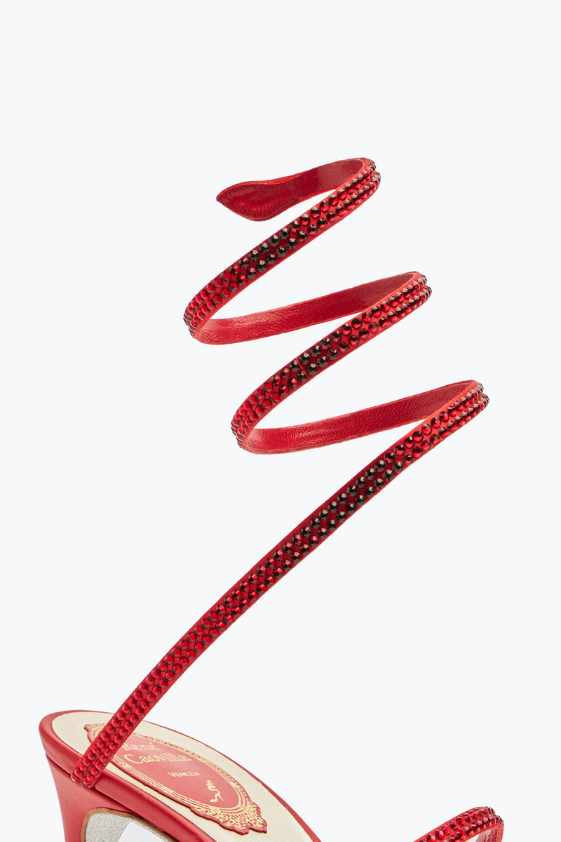 Cleo Red Sandal 80 5