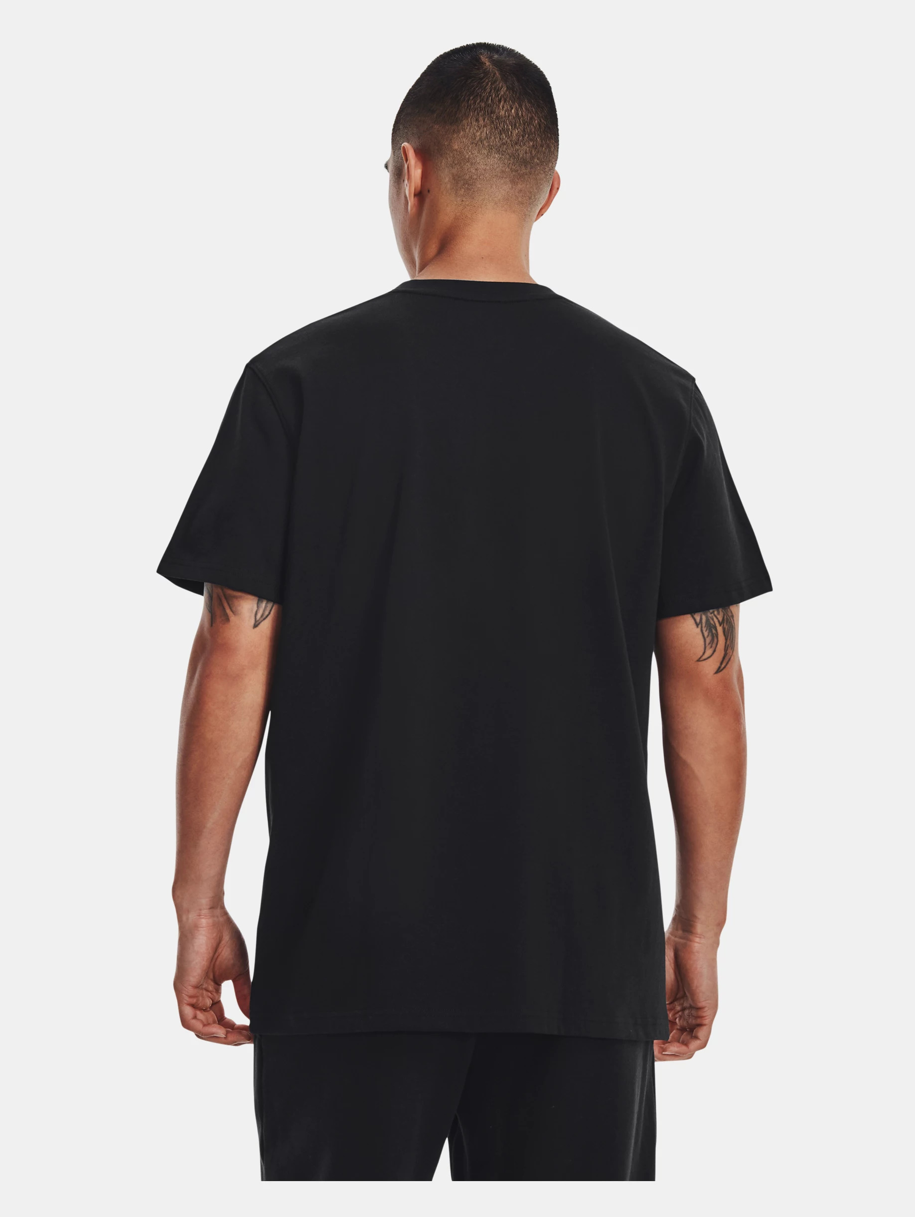 Men's UA Logo Embroidered Heavyweight Short Sleeve - 4
