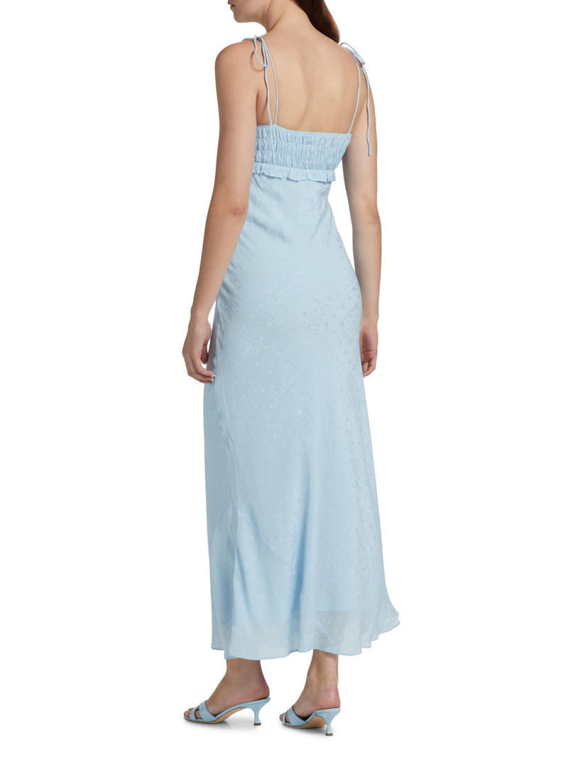 Women's Isabella Slip Midi-Dress - Blue Monika Jacquard 5