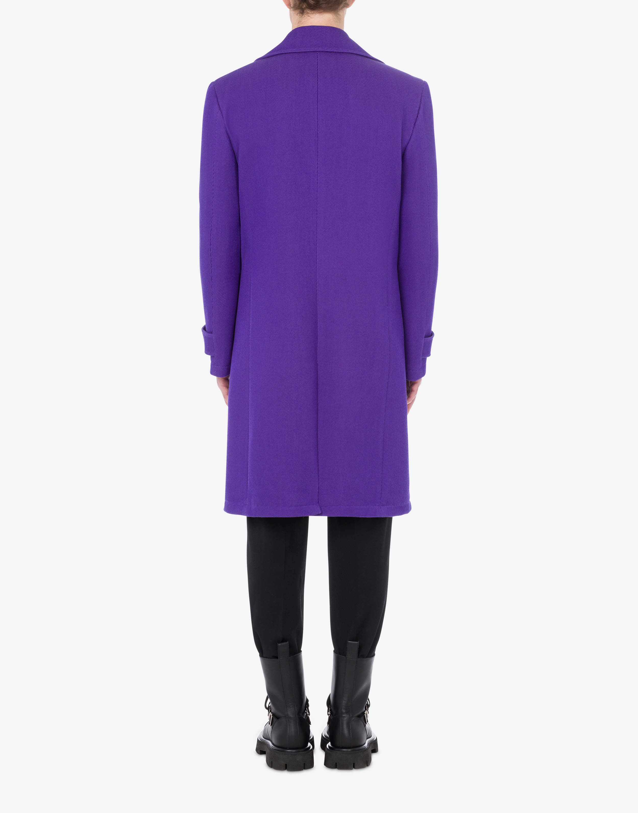 MILITARY-DETAIL COTTON WOOL COAT - 3
