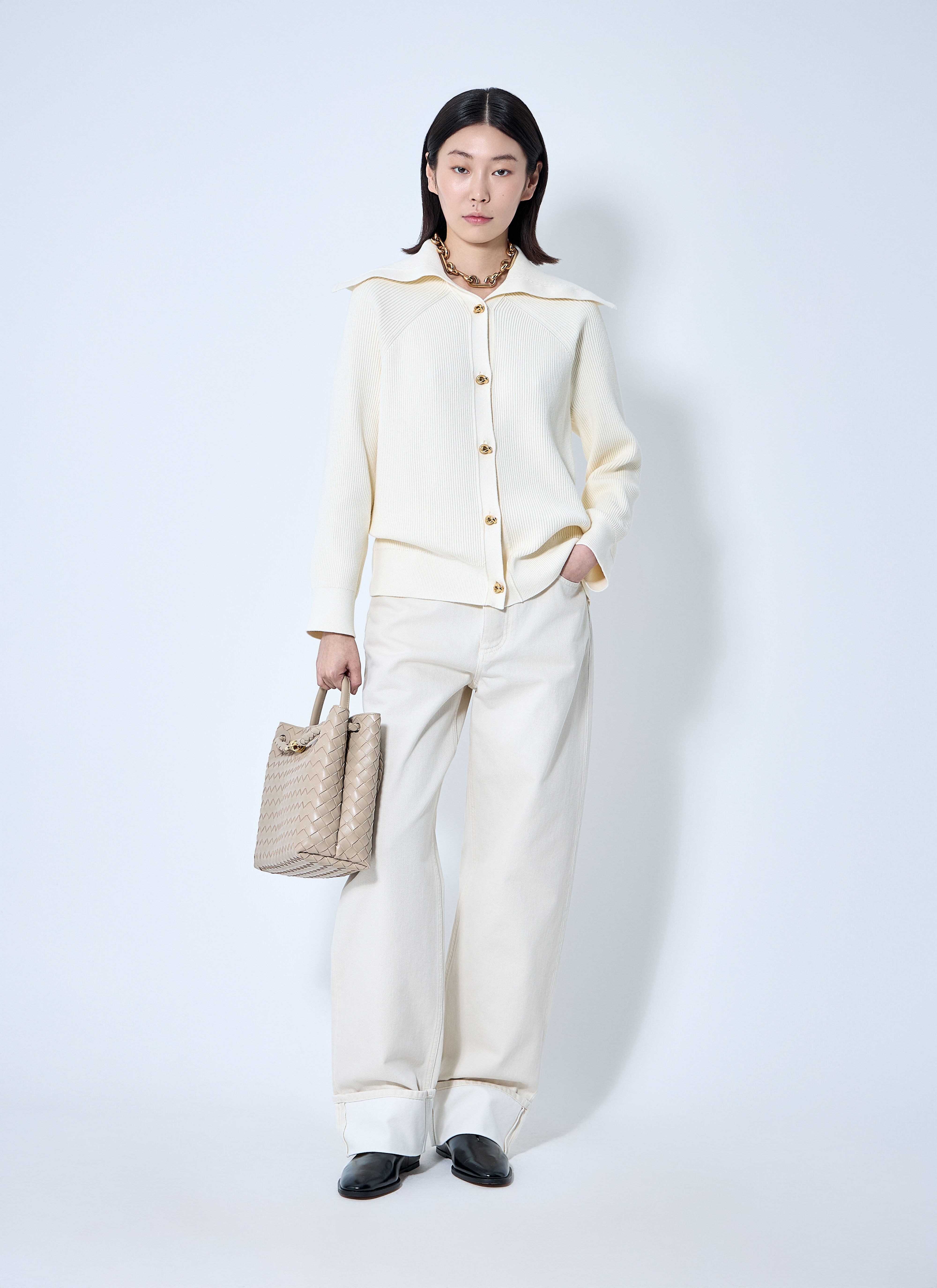 Cotton Ribbed Cardigan - 2