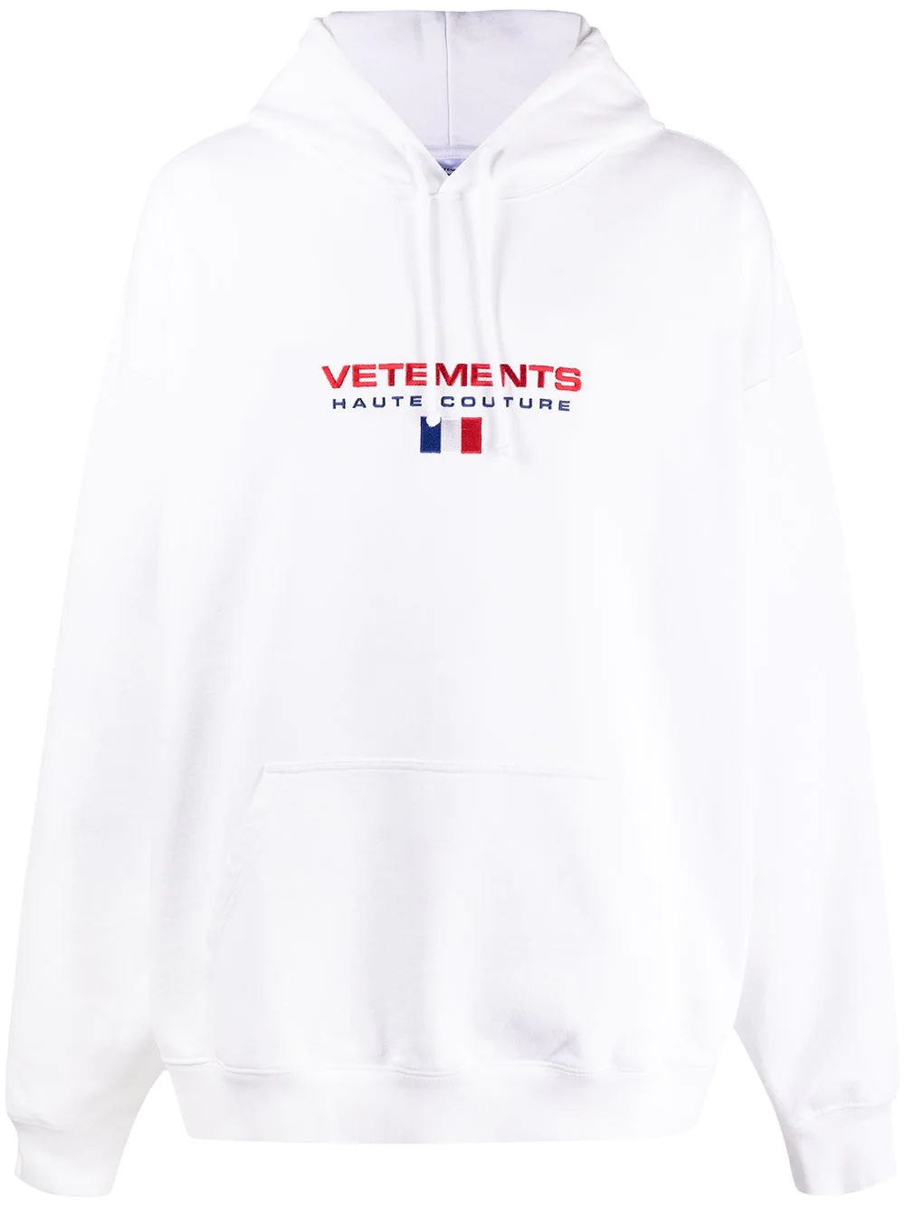 logo-embroidered hoodie - 1