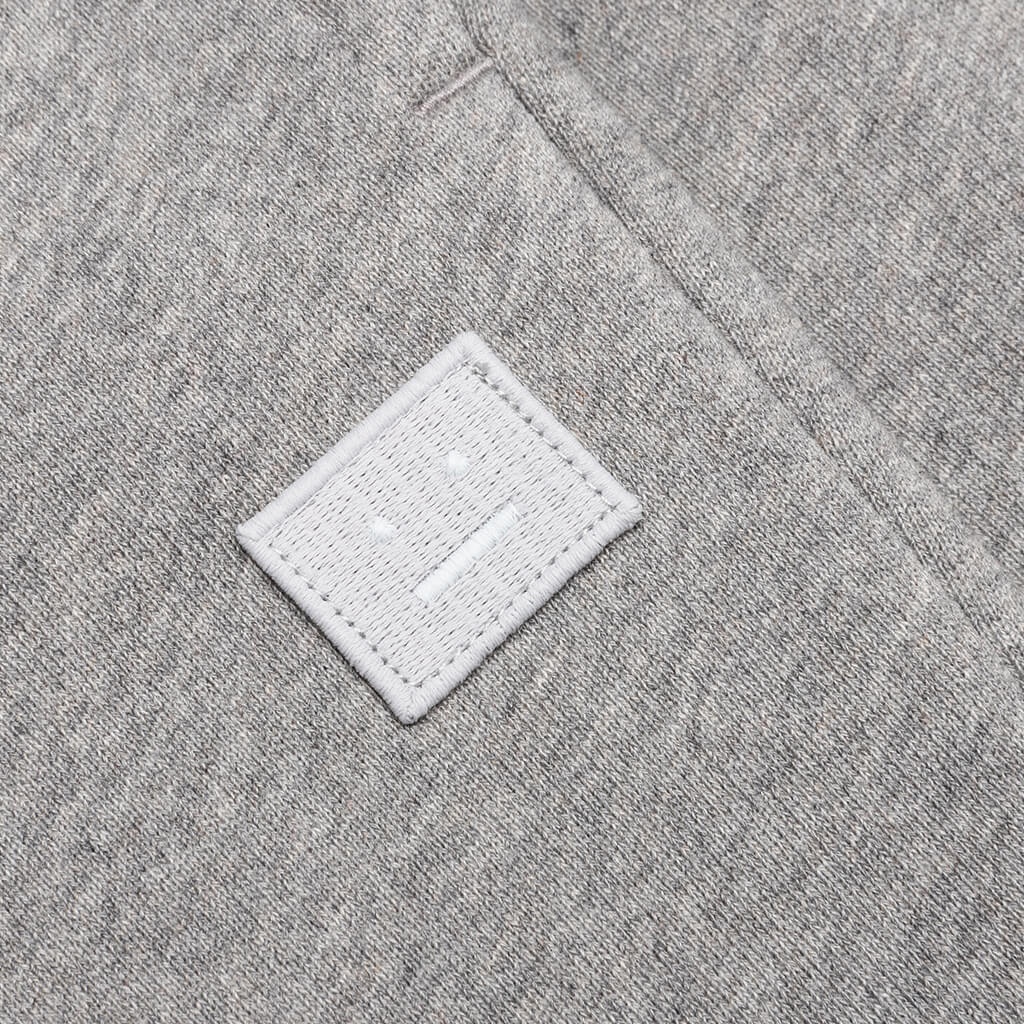 ACNE STUDIOS COTTON SWEATPANTS - LIGHT GREY MELANGE - 3