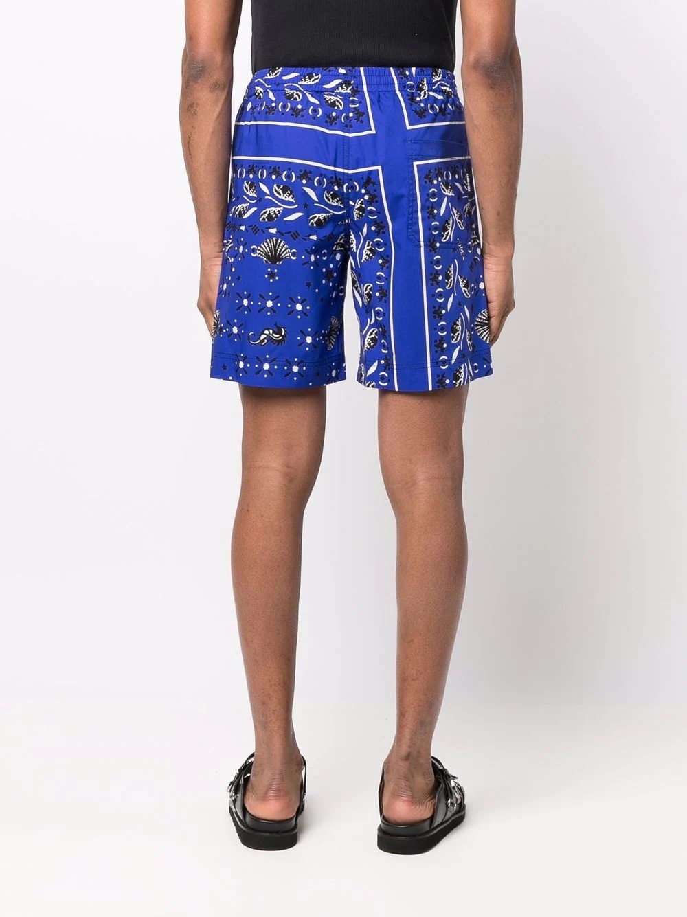 paisley print shorts - 4