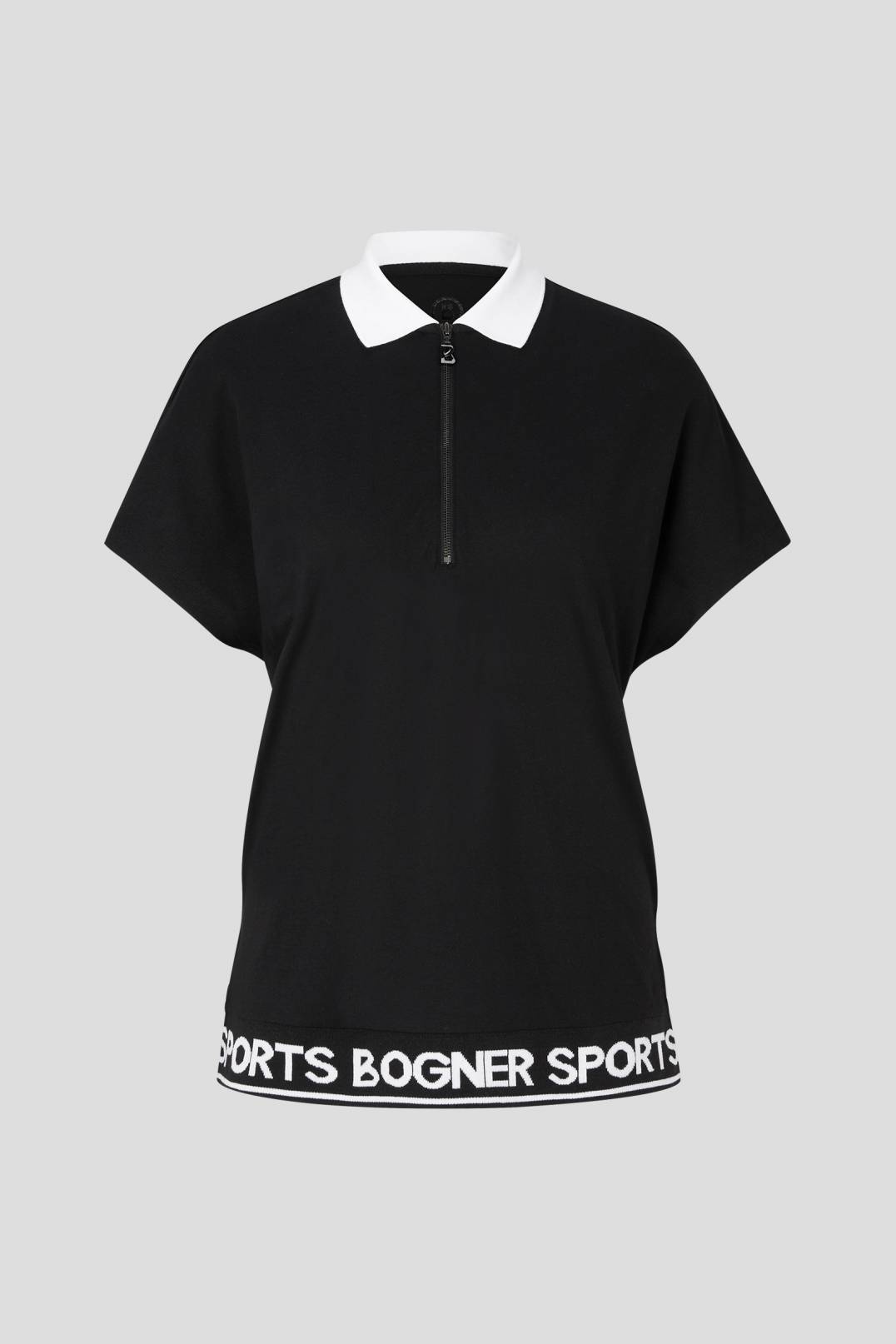 LISS FUNCTIONAL POLO SHIRT IN BLACK - 1