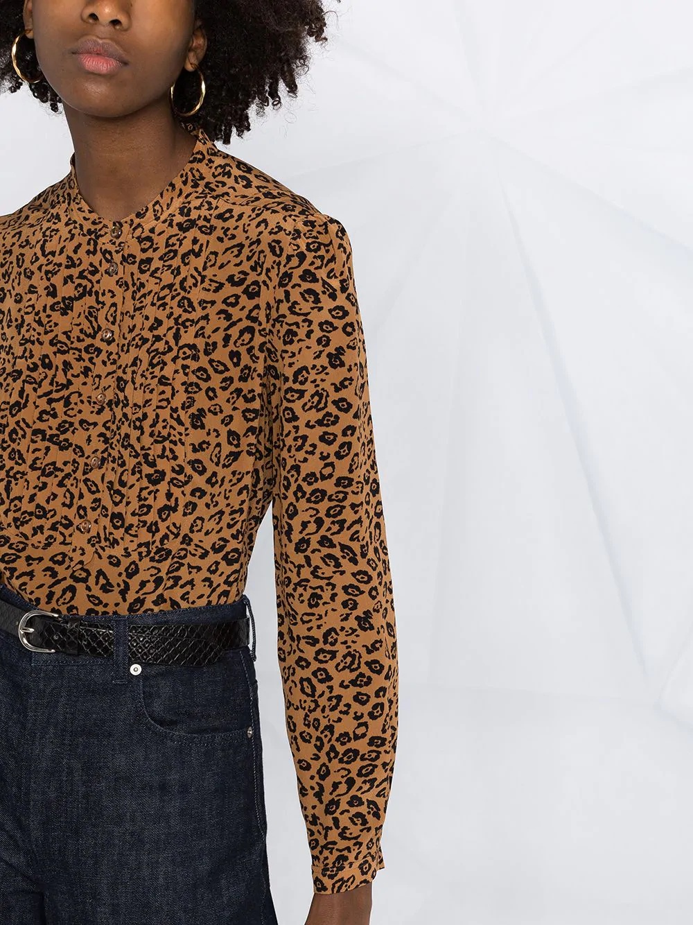 leopard-print blouse - 3