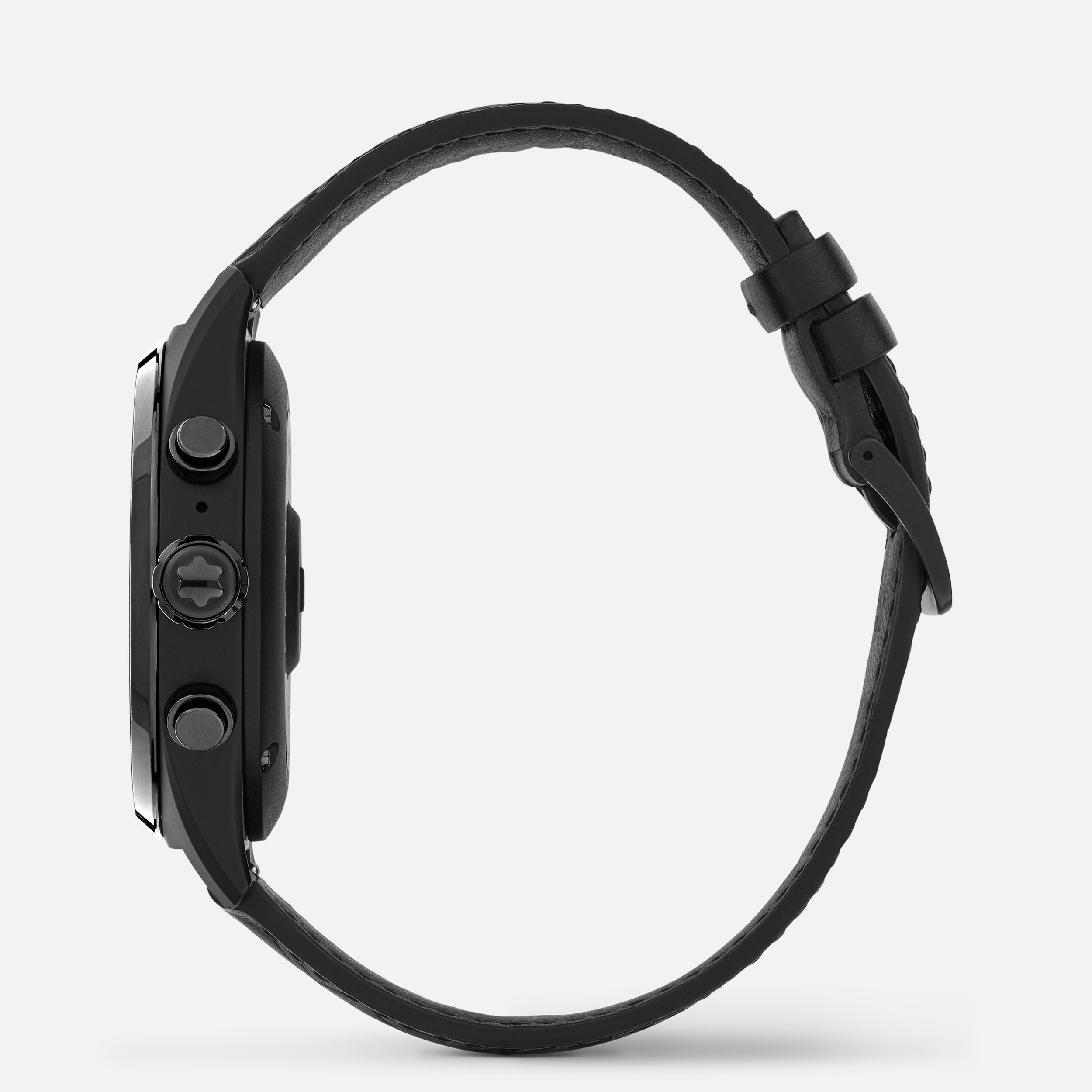 Montblanc Summit Lite Aluminum Black and Leather Strap x Montblanc UltraBlack collection - 4