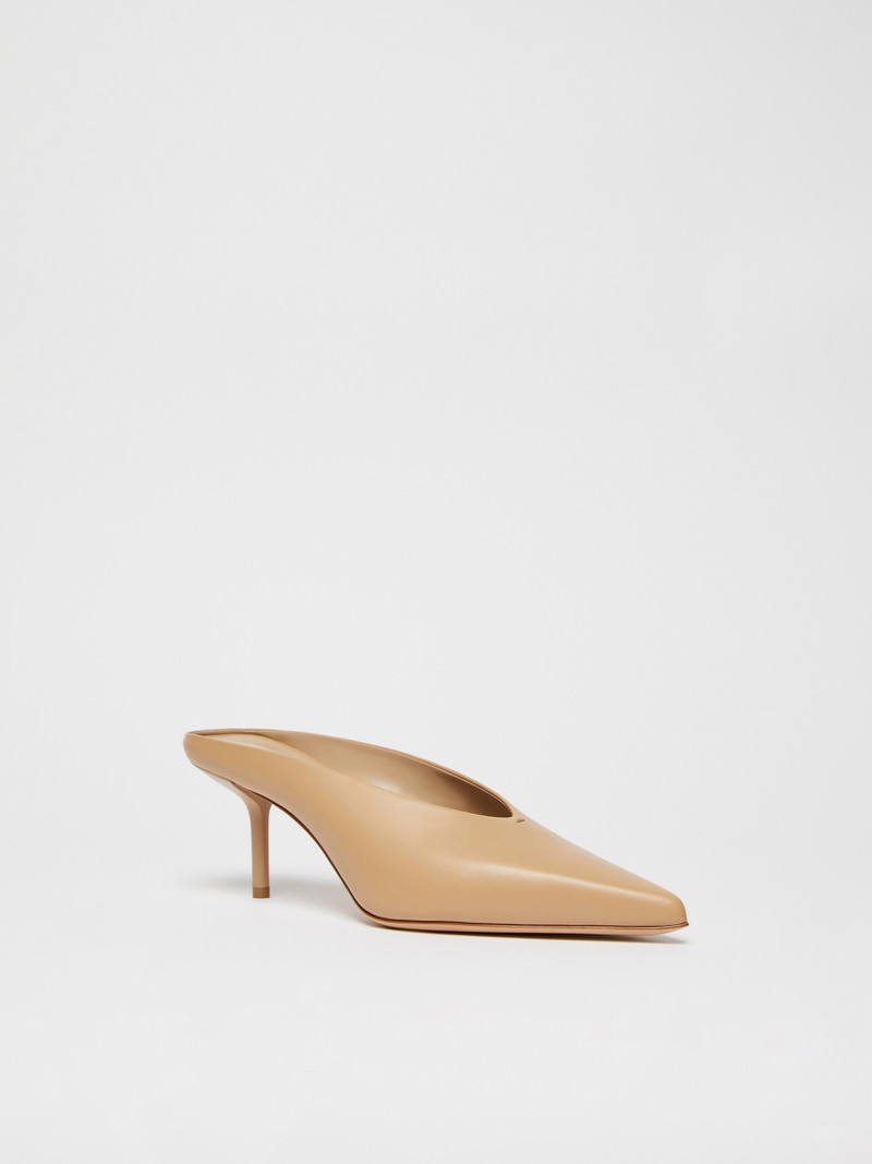 Max Mara MMMULECALF Smooth leather mules outlook