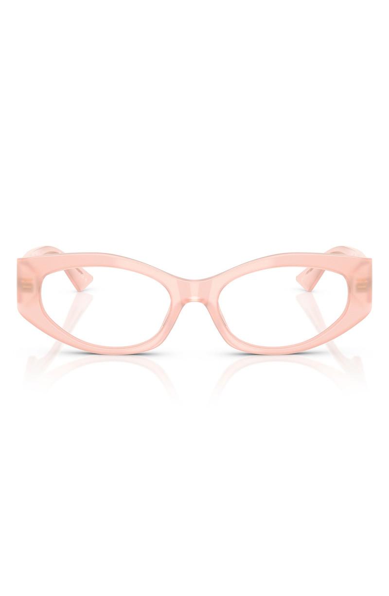 Versace 53mm Irregular Optical Glasses in Opal Pink 1