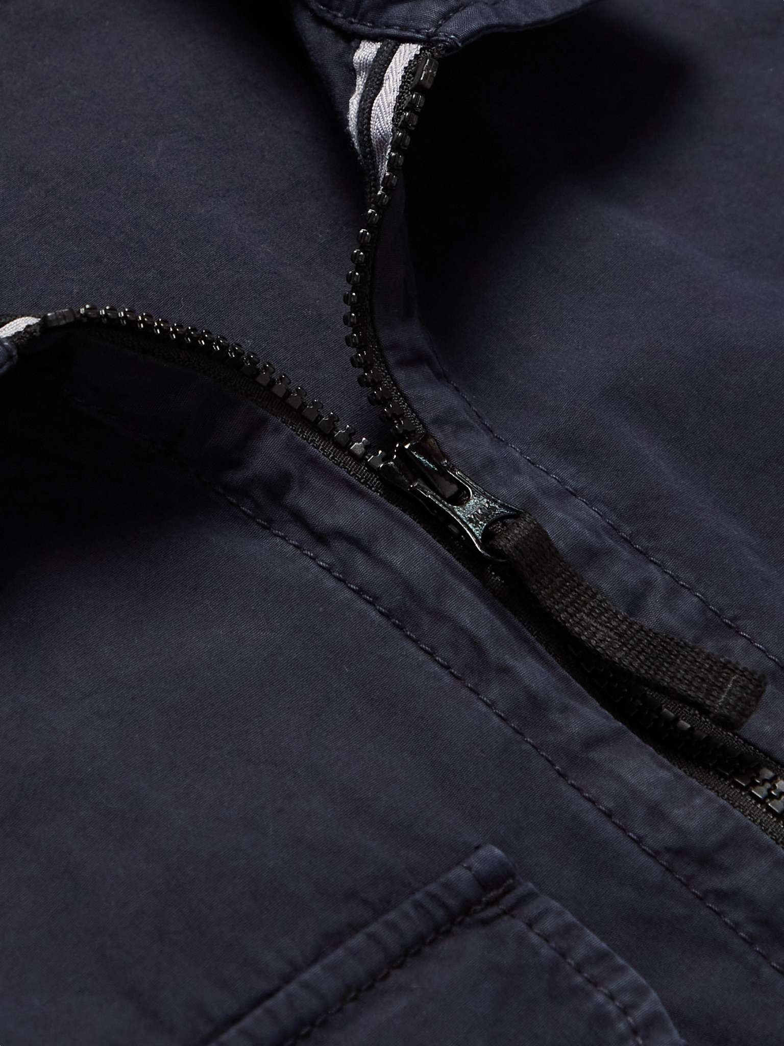 Logo-Appliquéd Garment-Dyed Cotton-Twill Overshirt - 5