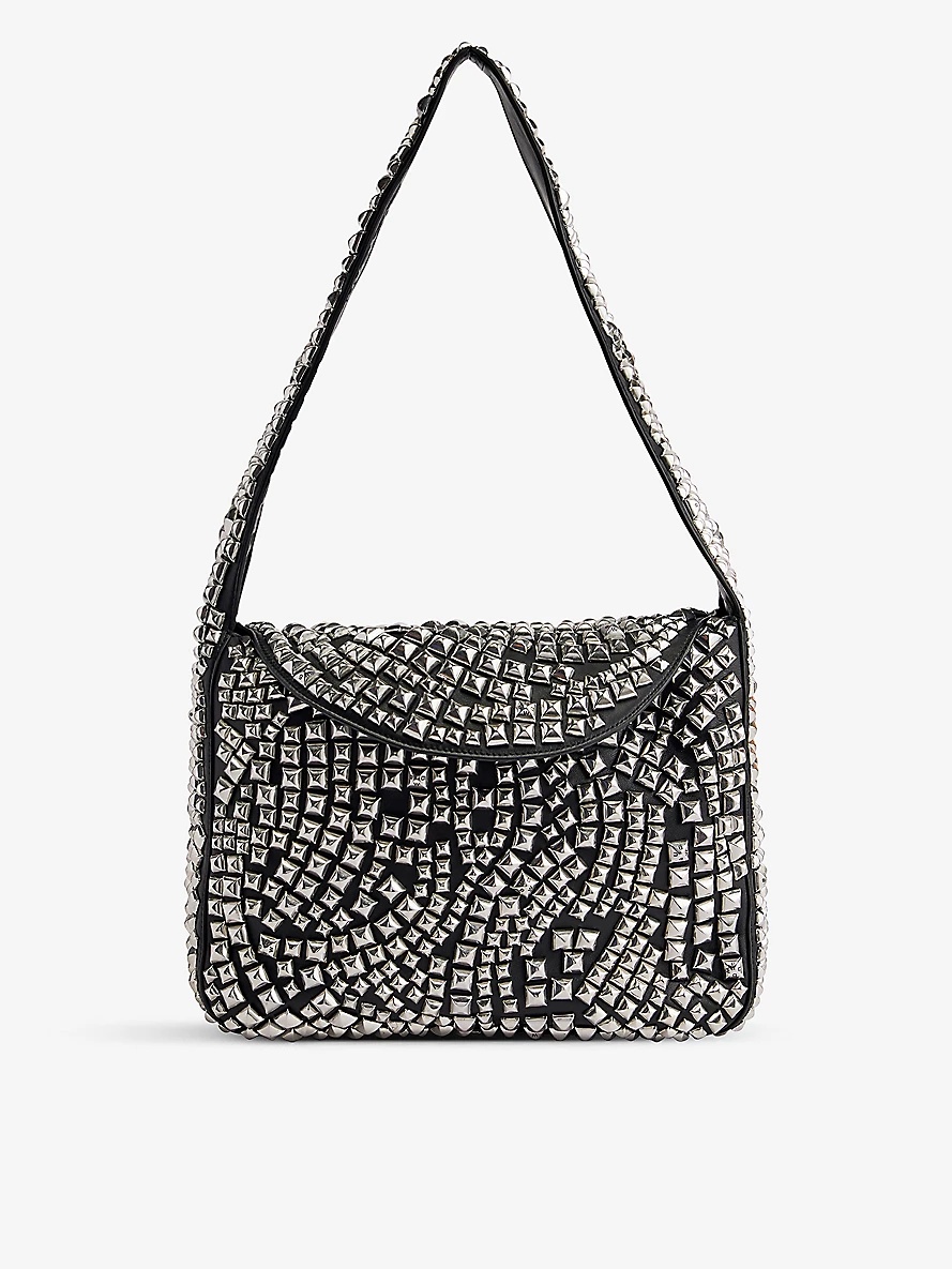 Alexander Wang Spike medium leather hobo bag | selfridges