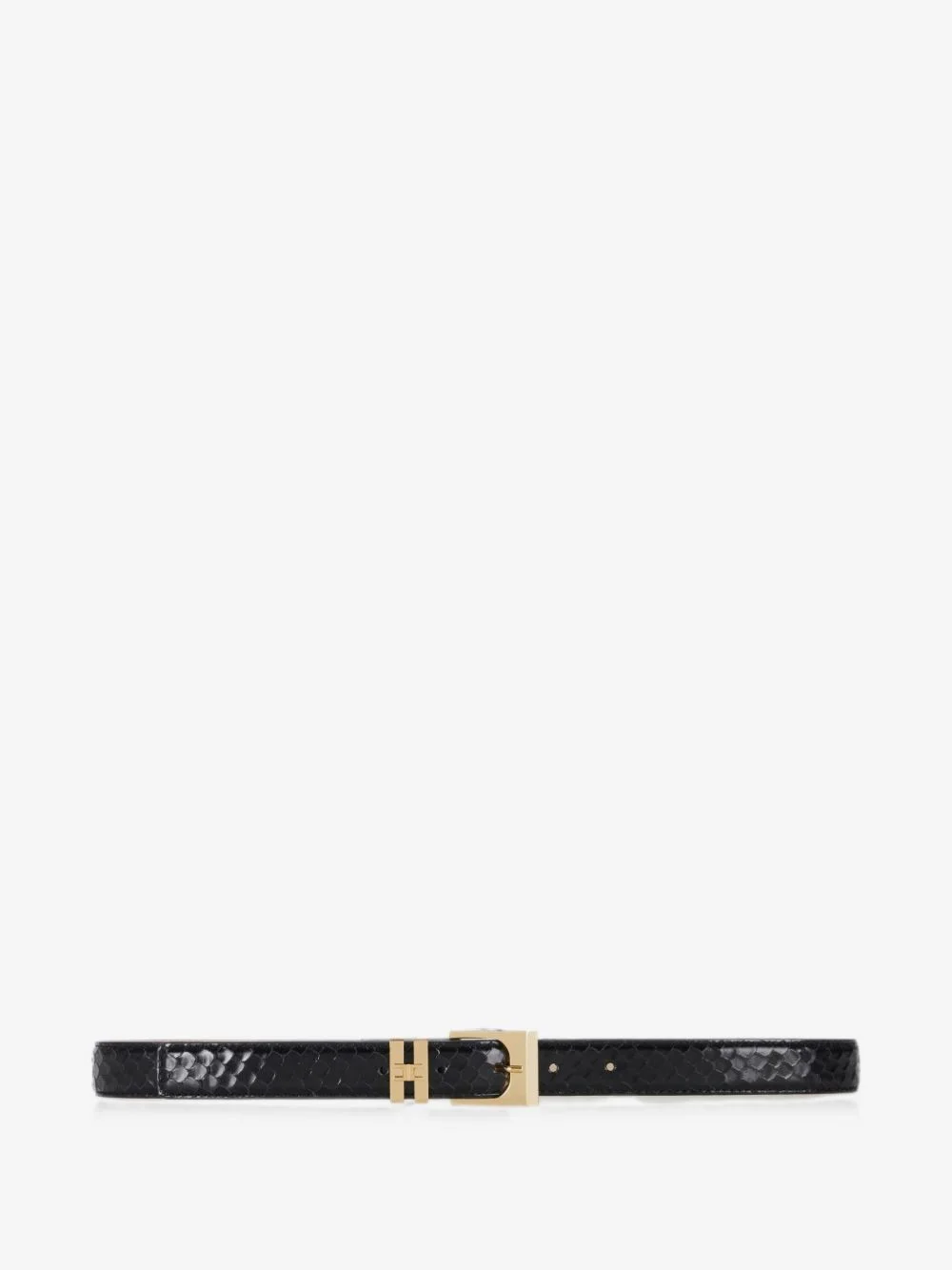 leather belt with fish-scale pattern - 1