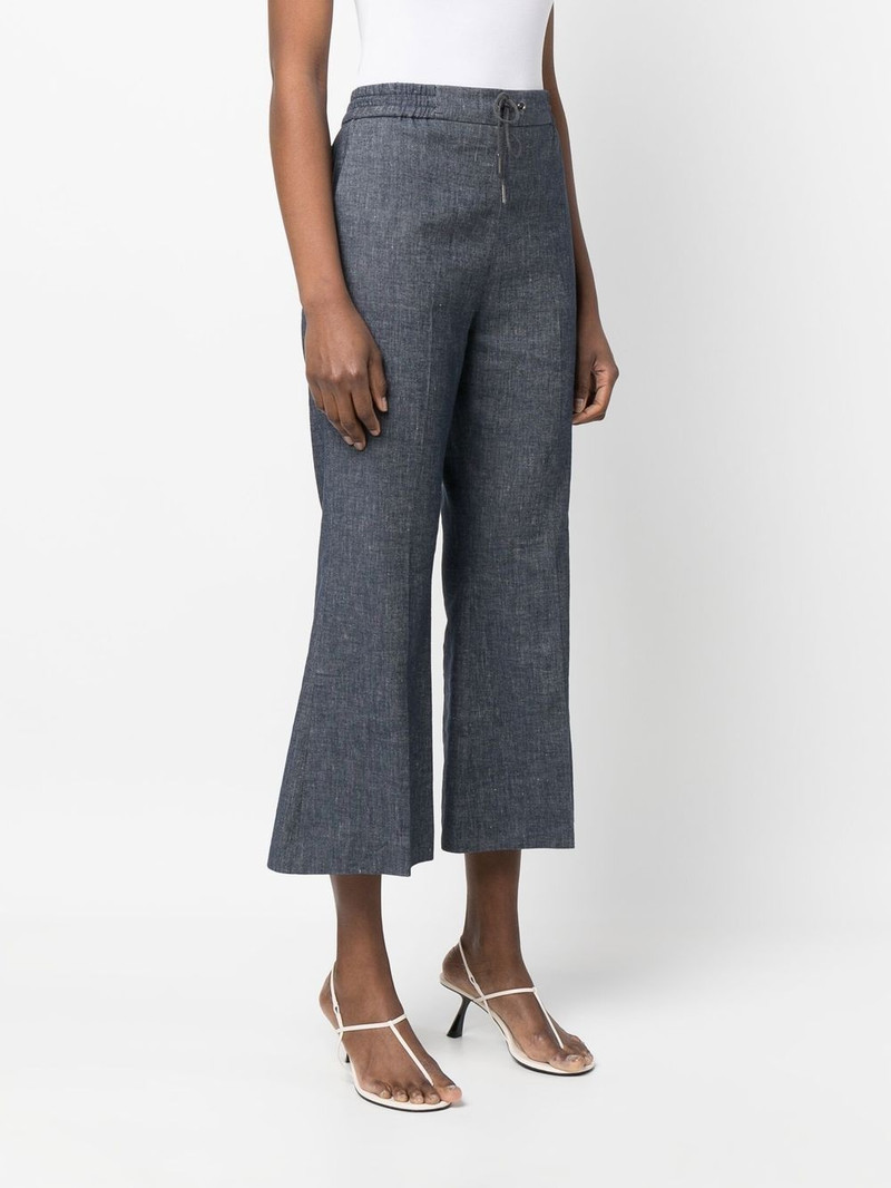 drawstring flared trousers 3
