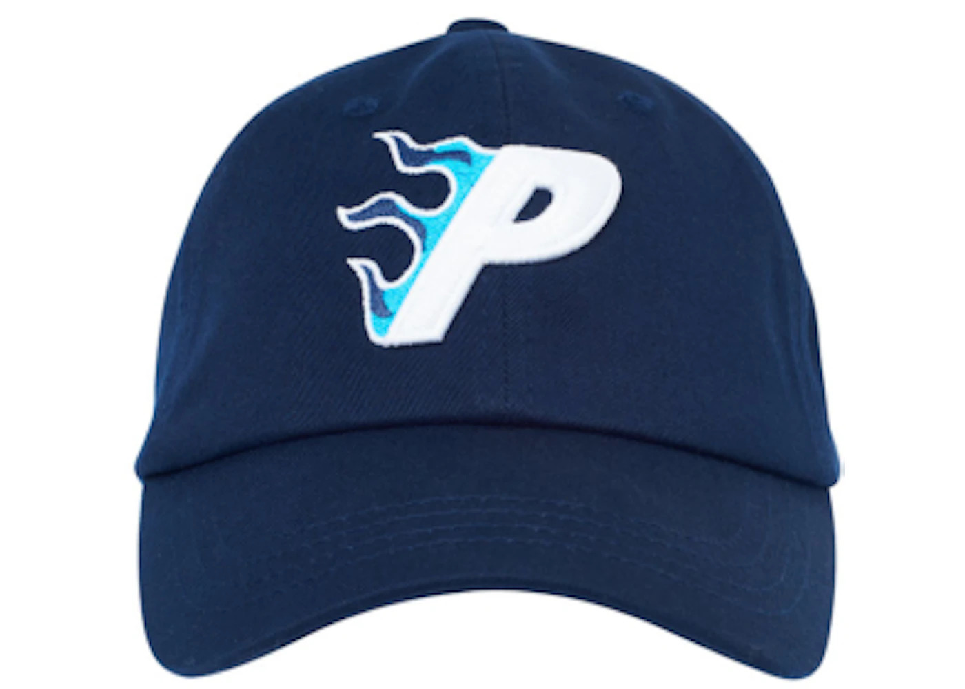 Palace Flaming P 6-Panel Navy - 2