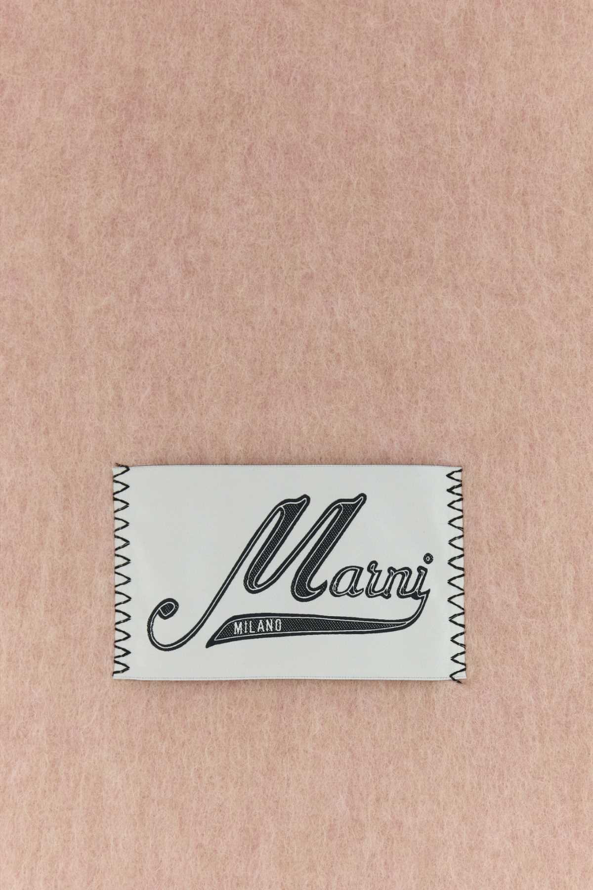 Marni Men Pink Alpaca Blend Scarf - 3