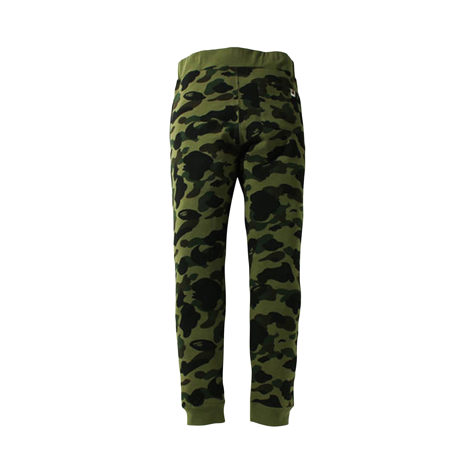 BAPE 1st Camo Shark Slim Fit Sweatpants 'Green' - 2