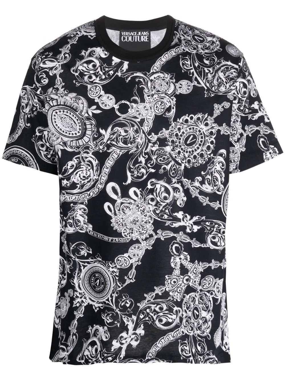 Baroque-print cotton T-shirt - 1