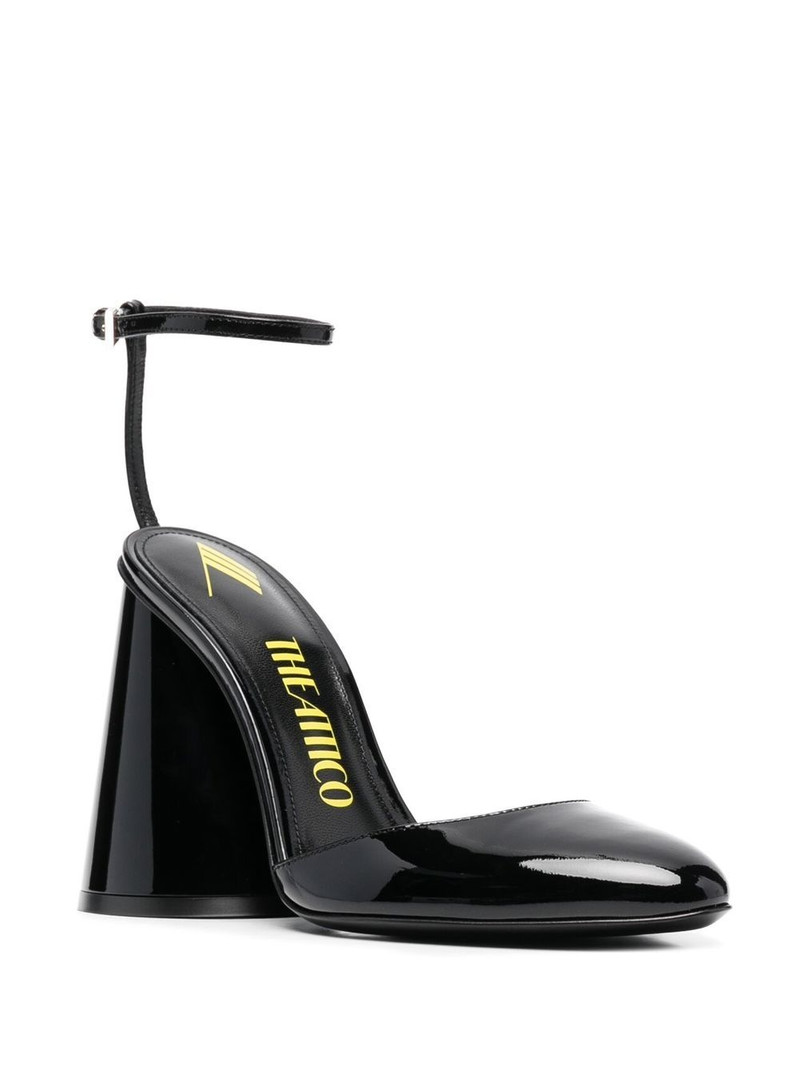 THE ATTICO pointed-toe leather pumps outlook