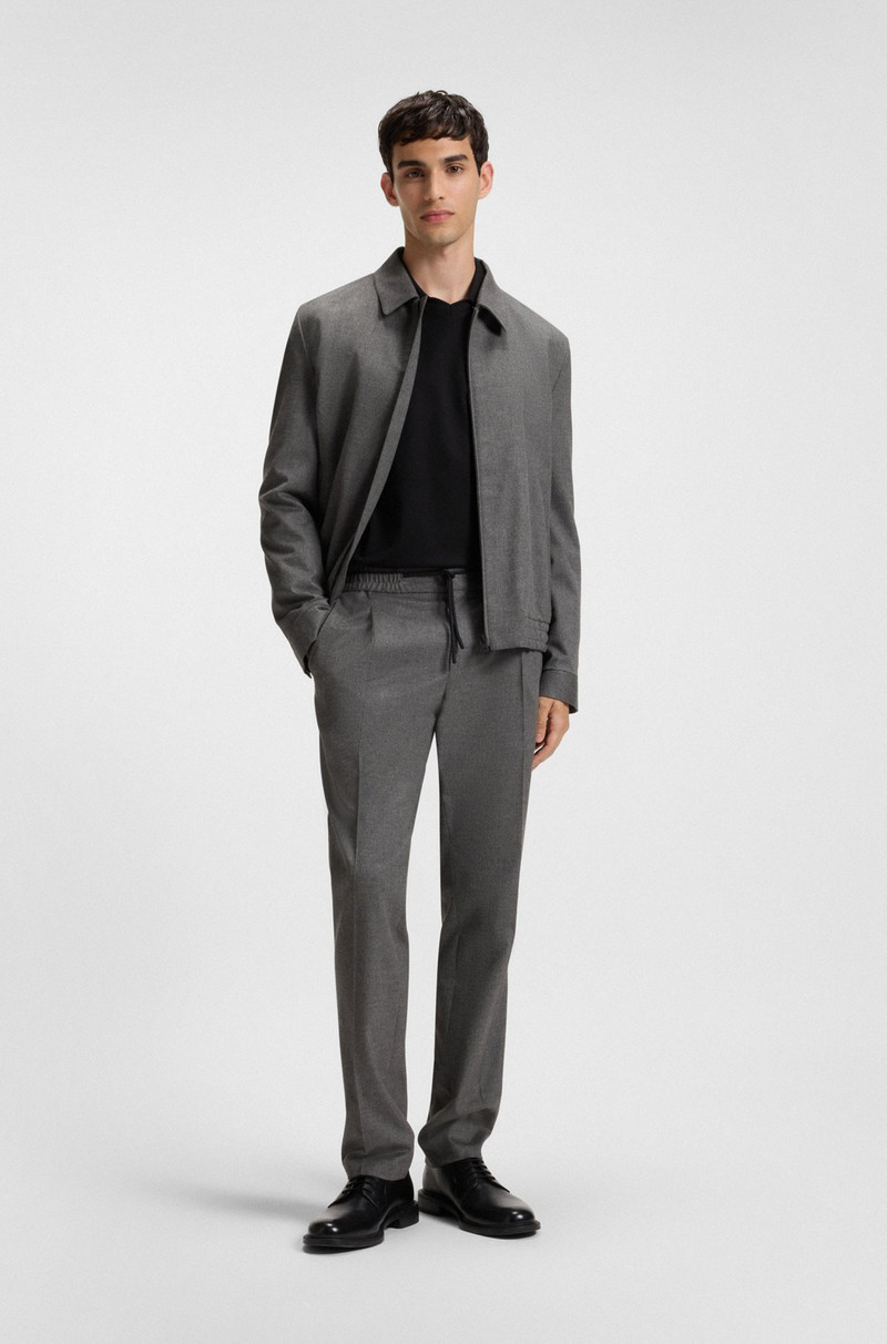 HUGO STRETCH-COTTON RELAXED-FIT POLO SHIRT WITH JOHNNY COLLAR outlook