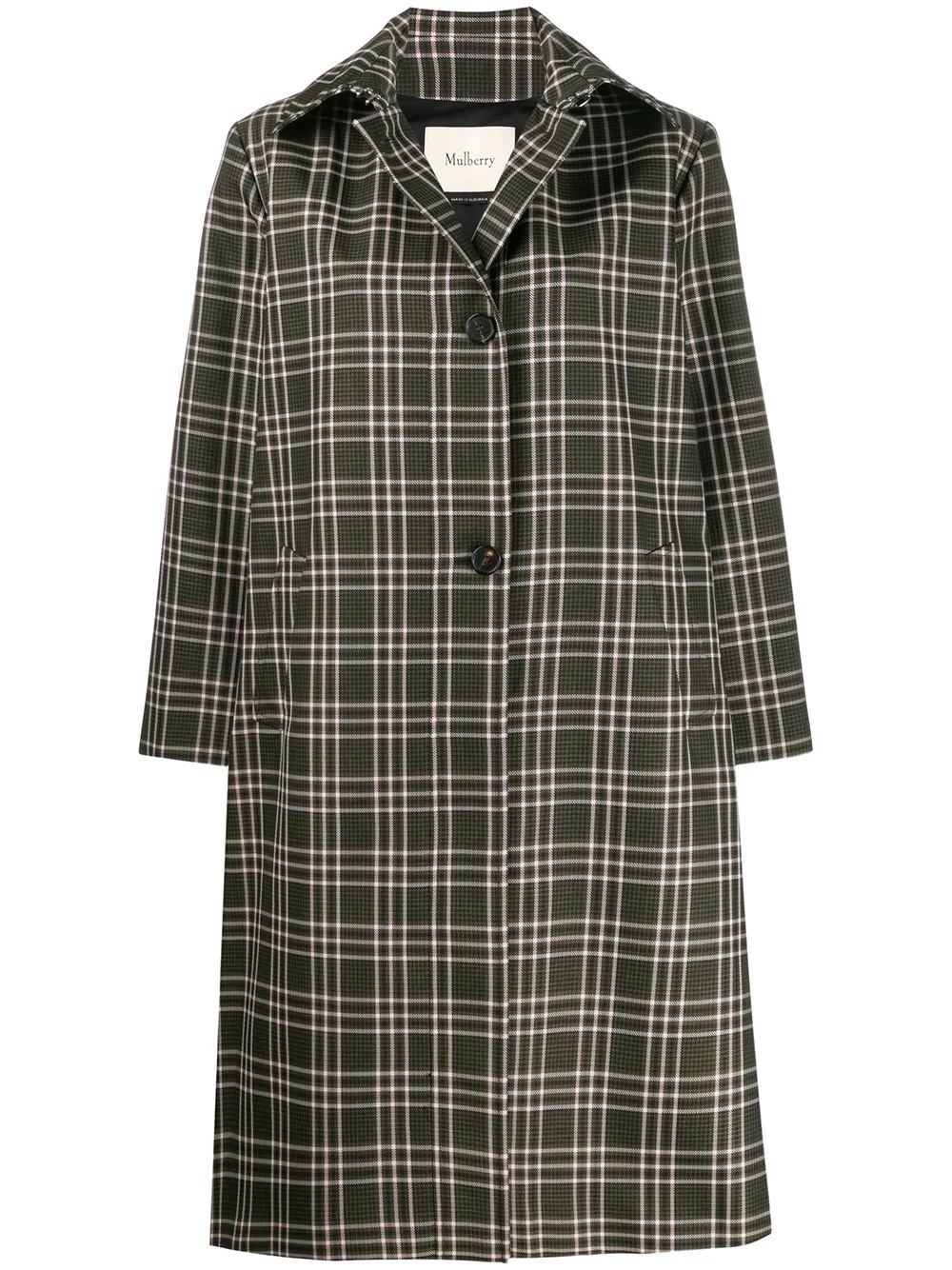 Isabella check technical coat - 1