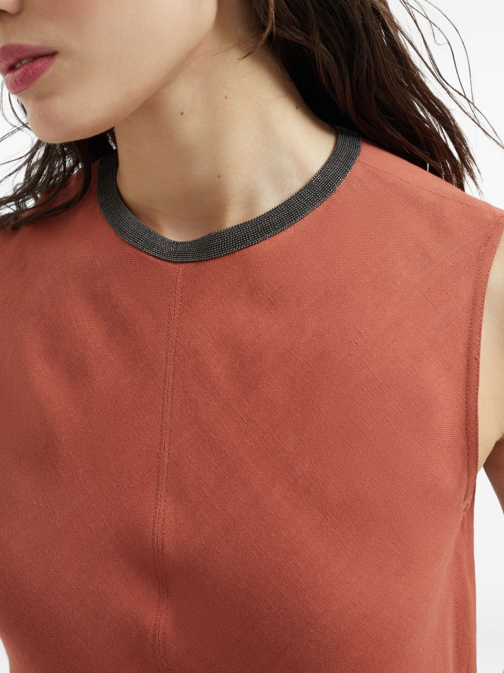 Monili chain-detail midi dress - 6