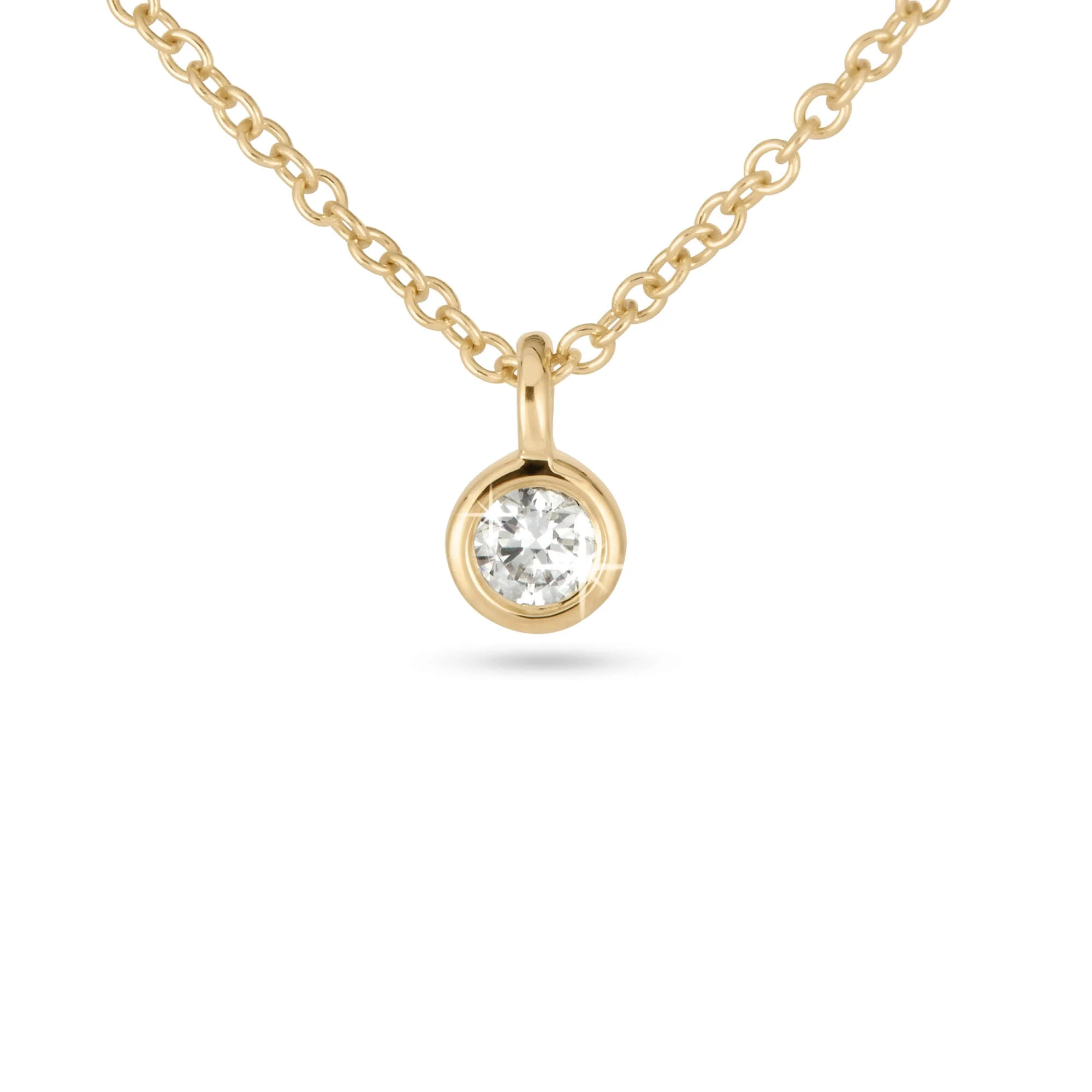 The Essential Dainty Diamond Solitaire Choker - 1