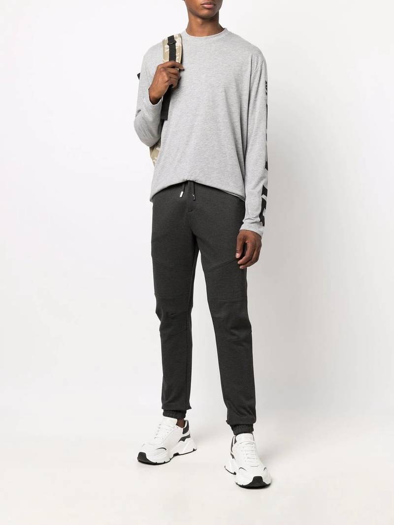 PHILIPP PLEIN logo-print long-sleeved T-shirt outlook