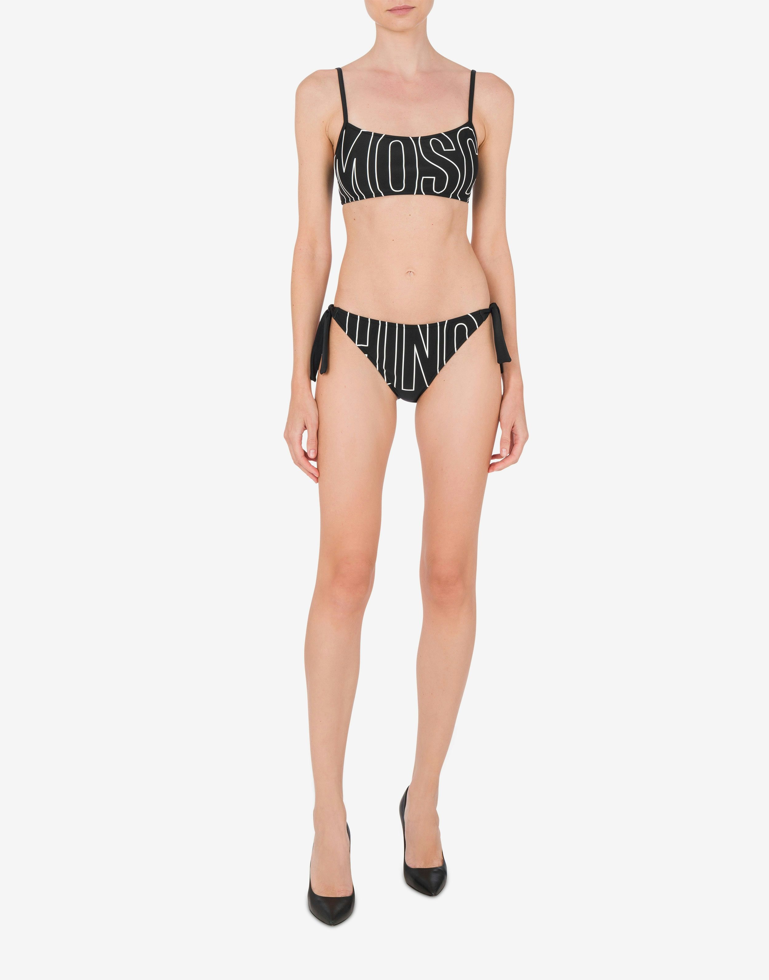RUBBER LOGO BANDEAU BIKINI TOP - 2