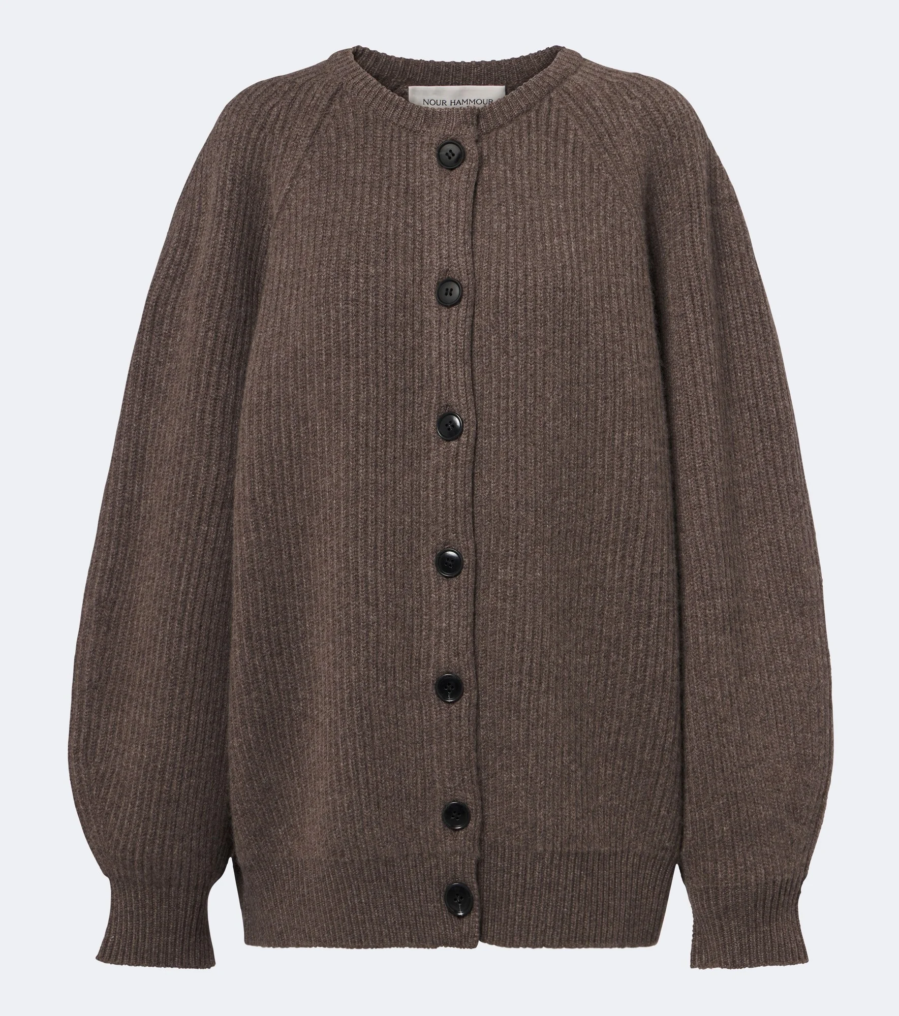 Laurel oversized cashmere and wool cardigan - 1
