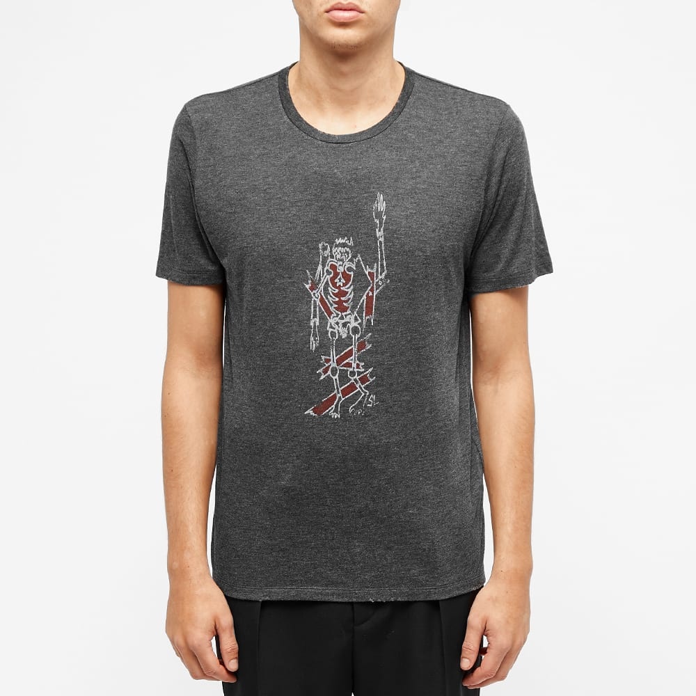 Saint Laurent Burning Man Print Tee - 4