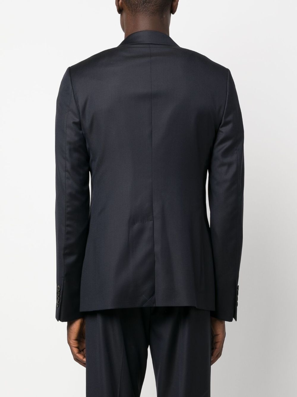 notched-lapels single-breasted blazer - 4