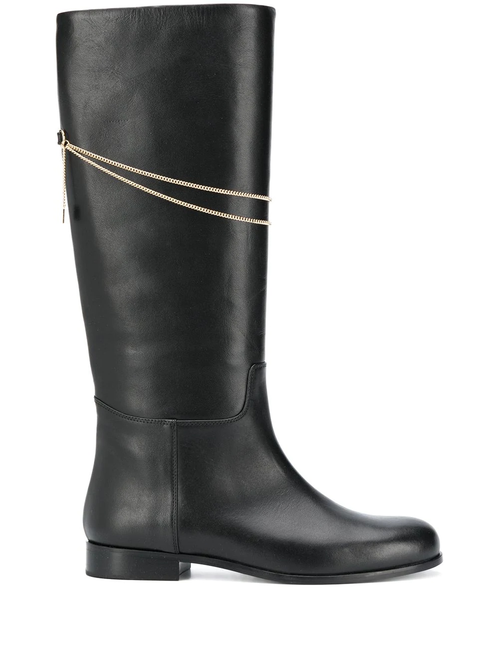 chain-detail knee-length boots - 1