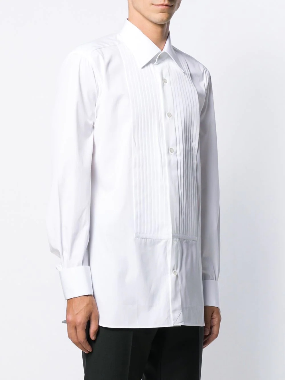 pleated bib shirt - 3