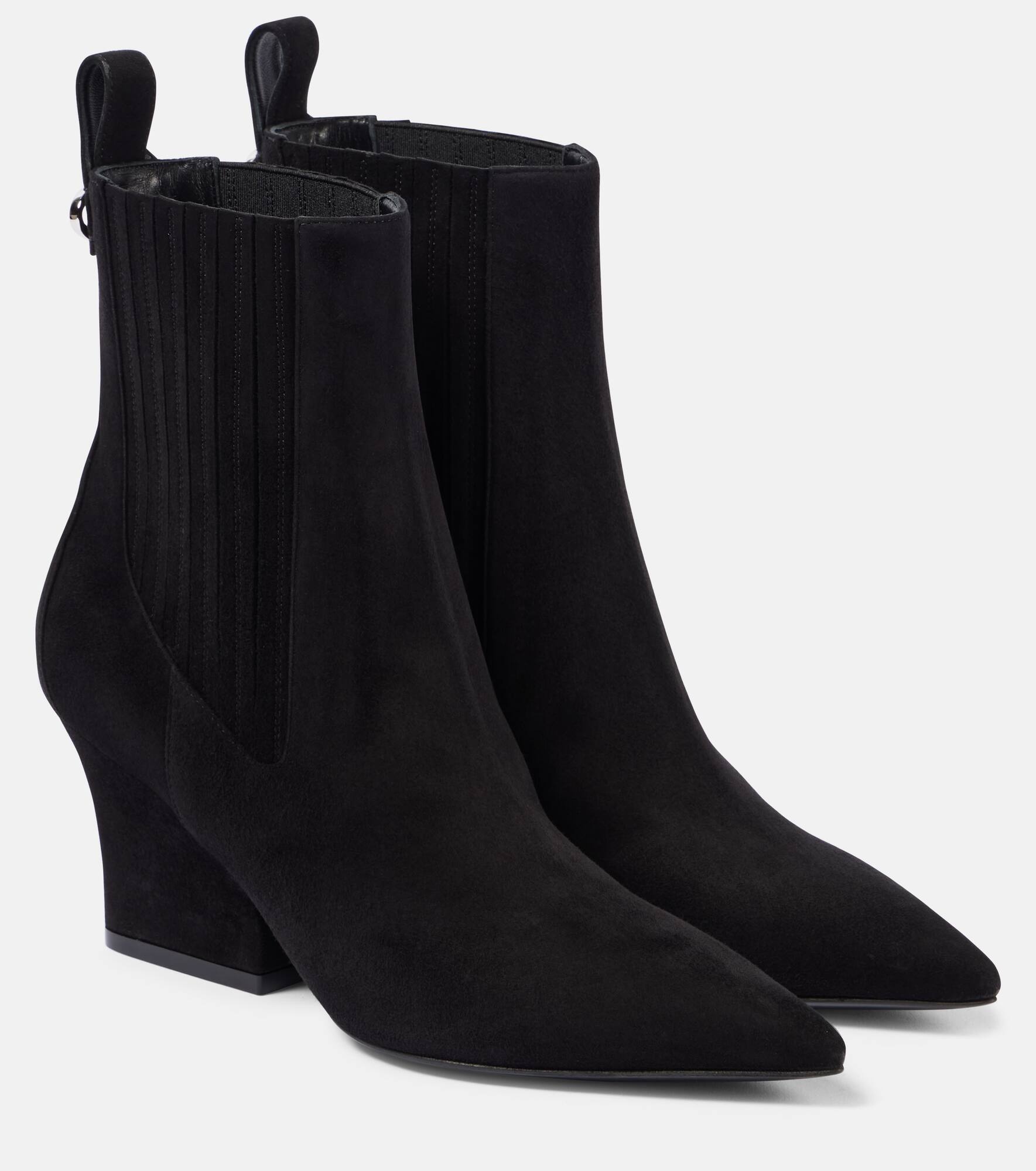 VLogo Lockette suede ankle boots - 1