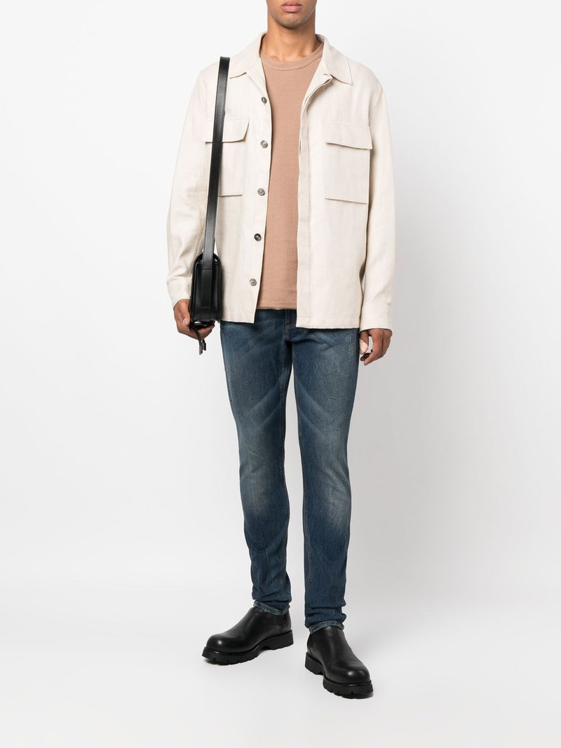 MICHAEL KORS faded-effect skinny jeans outlook