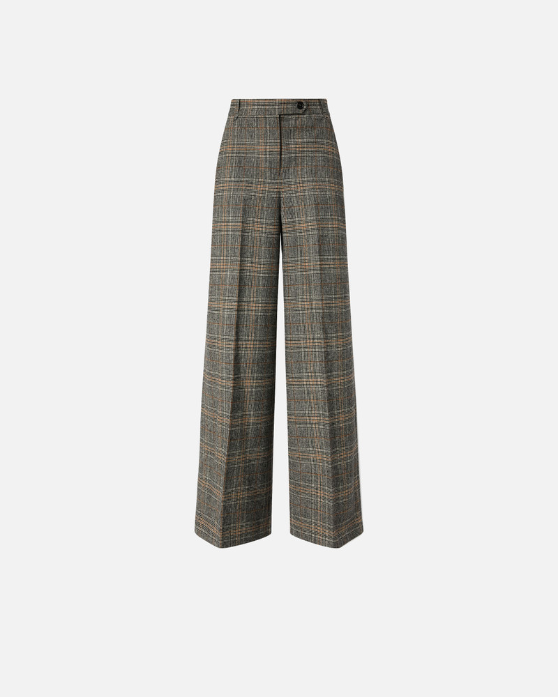 WIDE-LEG TROUSERS IN YARN-DYED CHECK 1