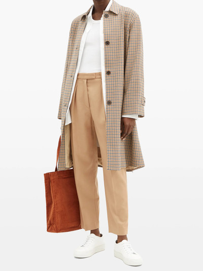 A.P.C. Cheryl high-rise wool-flannel straight trousers outlook