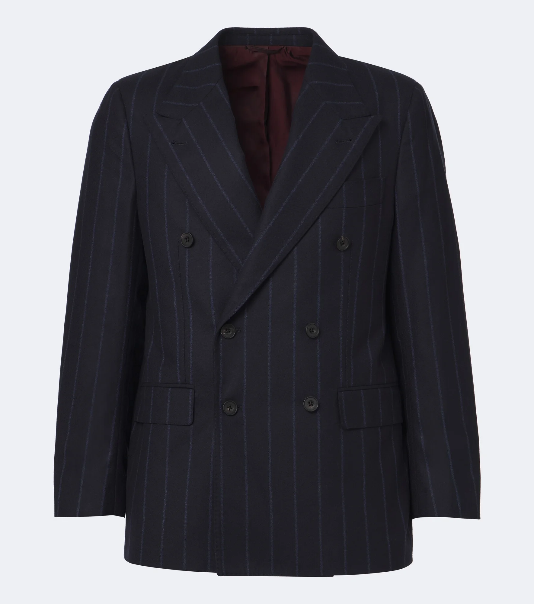 Chalk stripe virgin wool blazer - 1