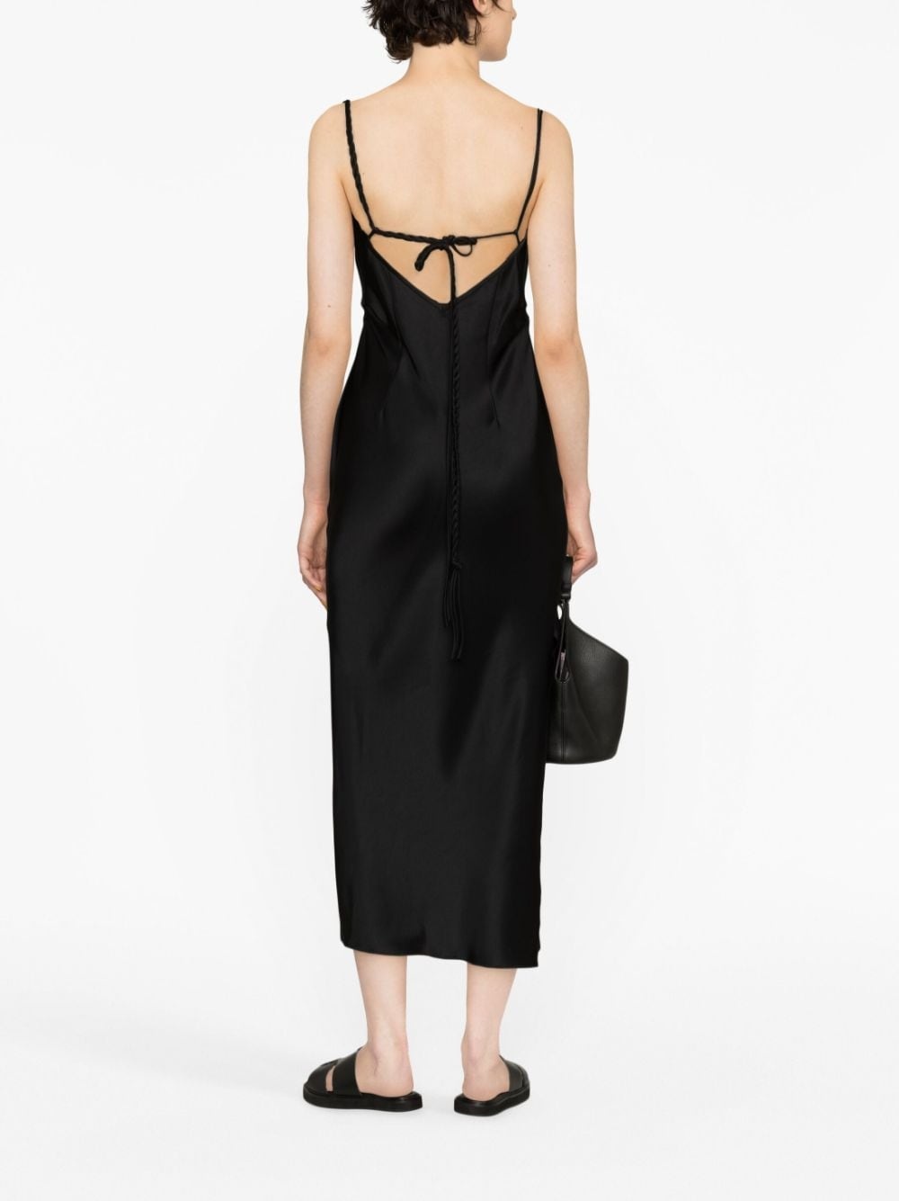 Fiore satin midi dress - 4