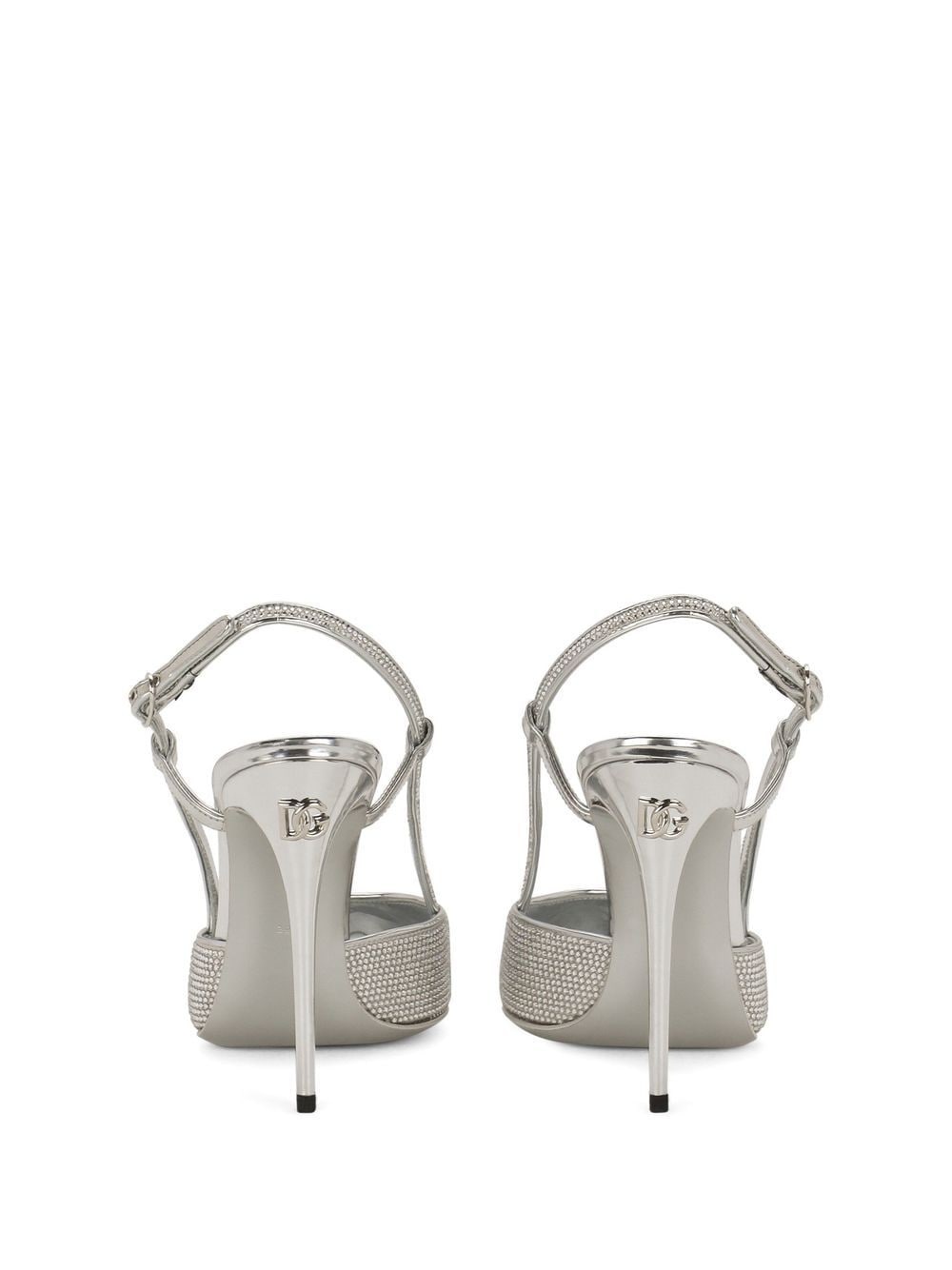 KIM DOLCE&GABBANA crystal-embellished slingback pumps - 3