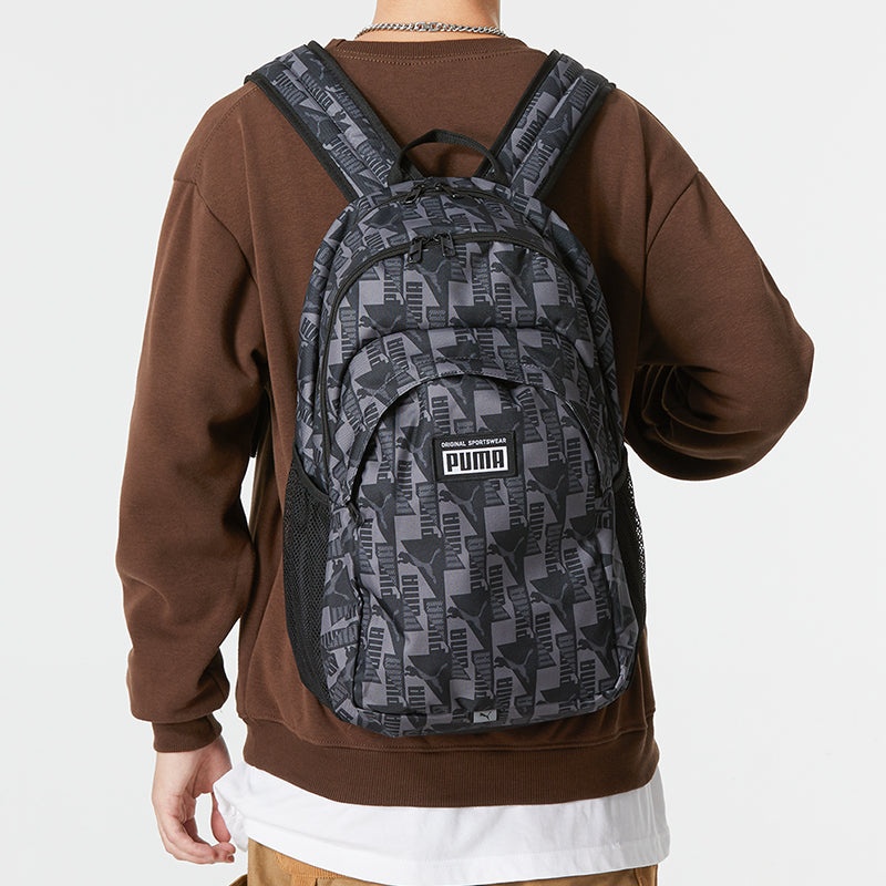 PUMA Academy Backpack 'Black Grey White' 079133-04 - 5