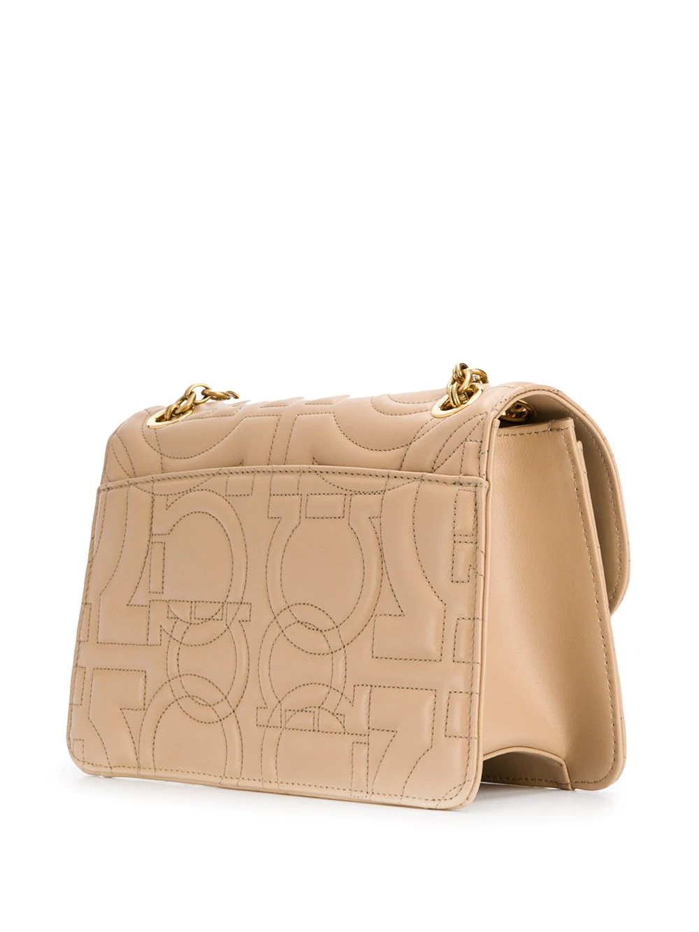 Gancini quilted leather crossbody bag - 3